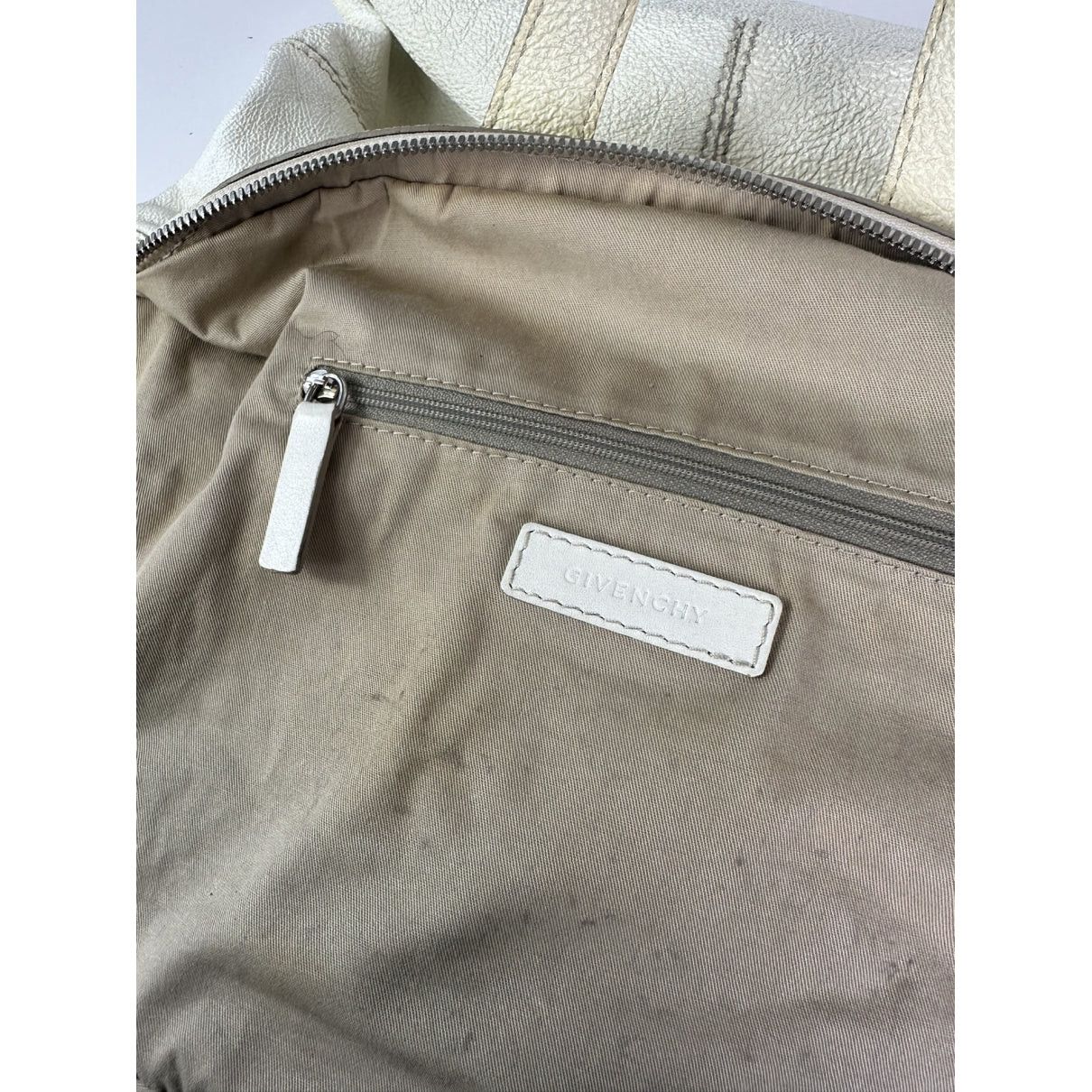 Givenchy Nightingale White Leather Handbag Size ONE SIZE - 5 Thumbnail