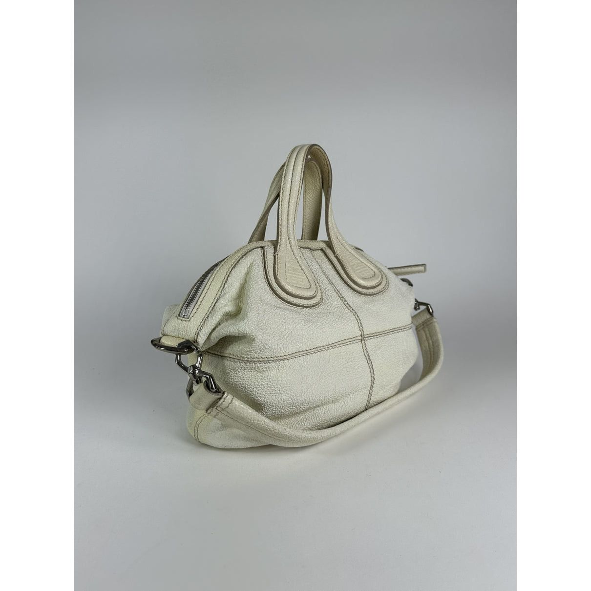 Givenchy Nightingale White Leather Handbag Size ONE SIZE - 3 Thumbnail