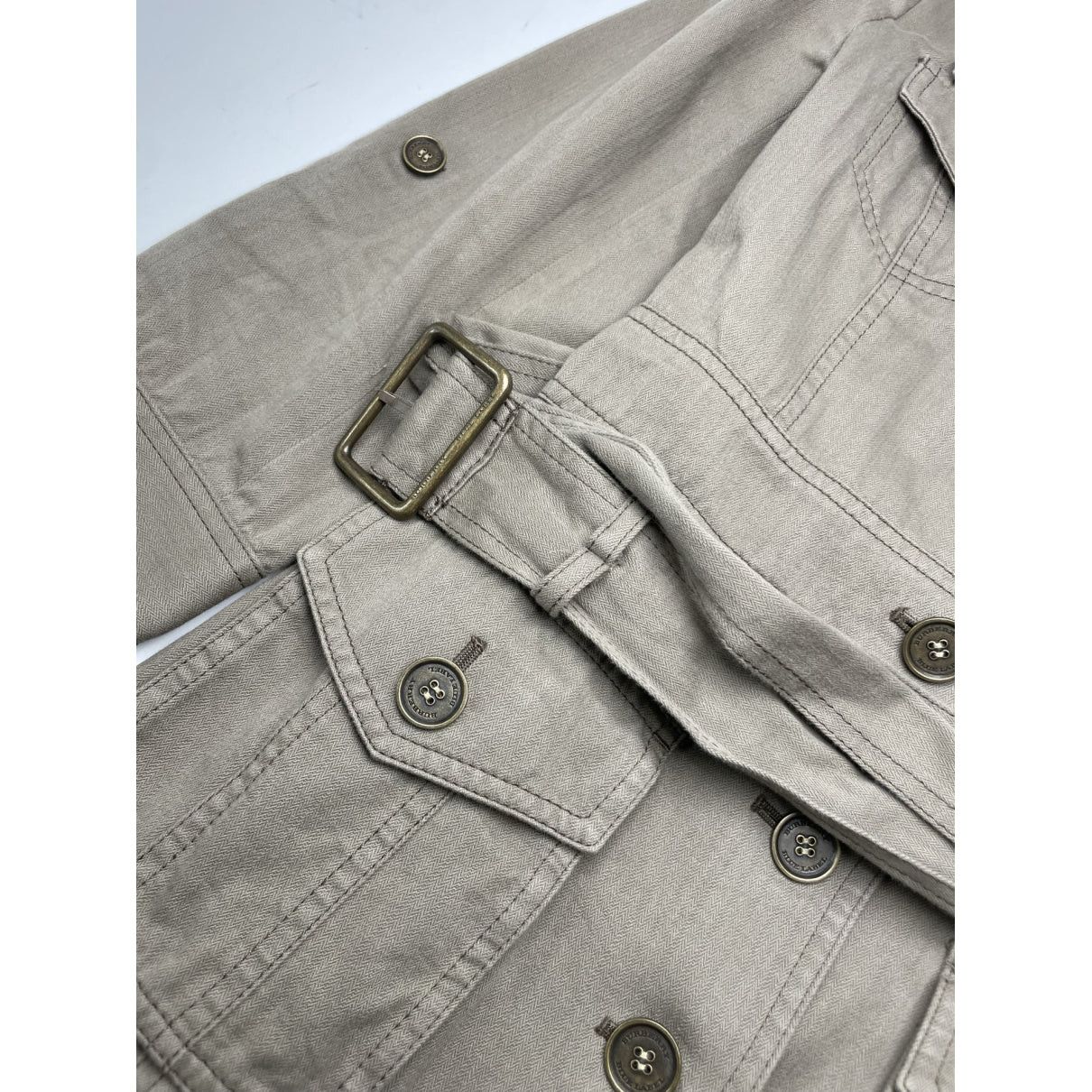 Burberry Kensington Khaki Cotton Trench Coat Size S / US 4 / IT 40 - 3 Thumbnail