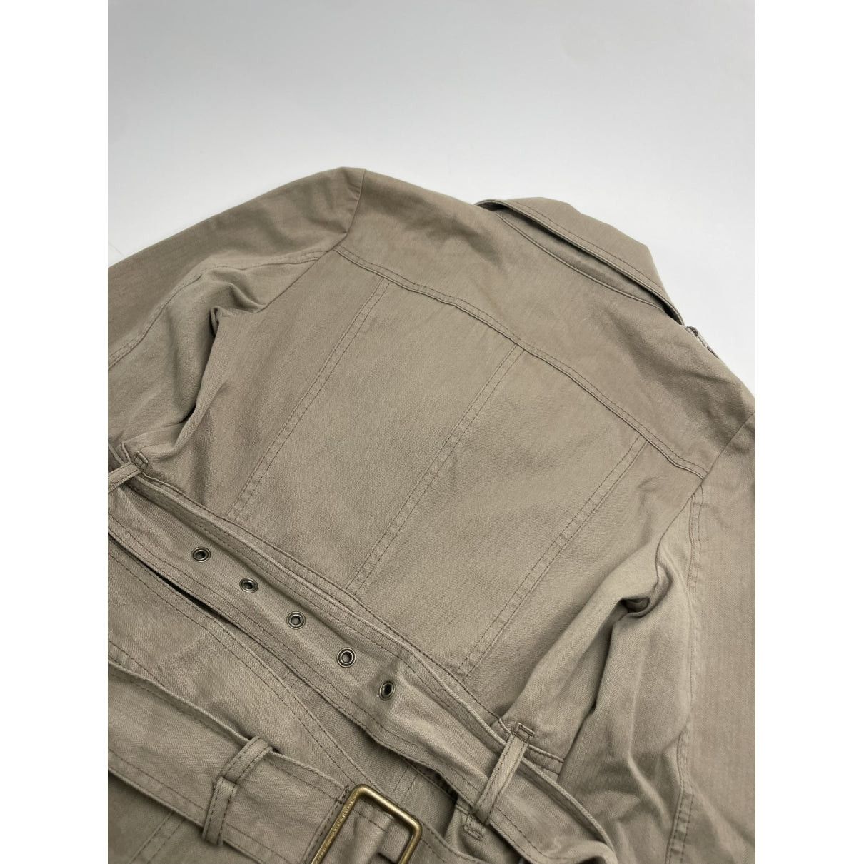 Burberry Kensington Khaki Cotton Trench Coat Size S / US 4 / IT 40 - 5 Thumbnail