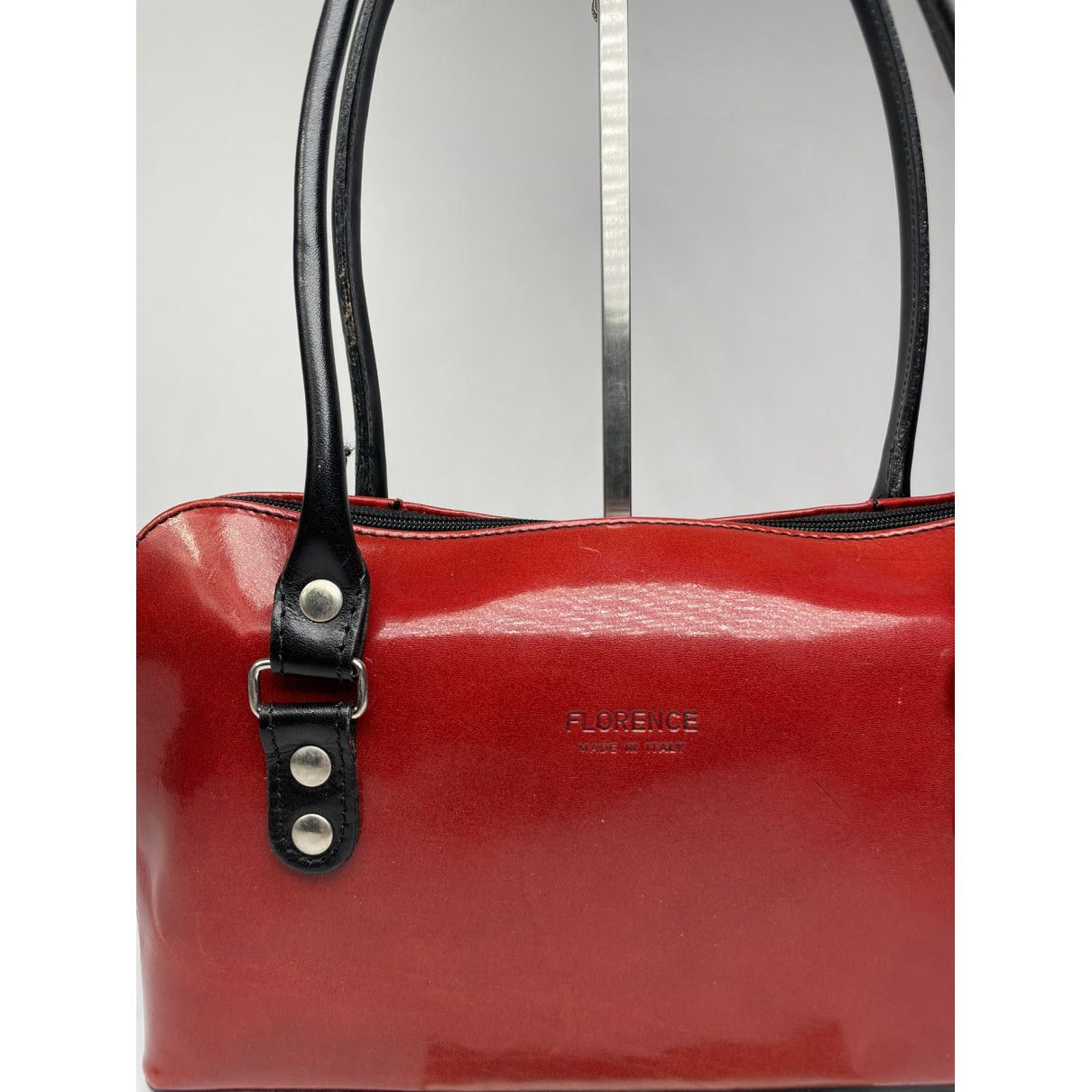 Other Florence. the label Red Patent Leather Handbag Size ONE SIZE - 4 Thumbnail