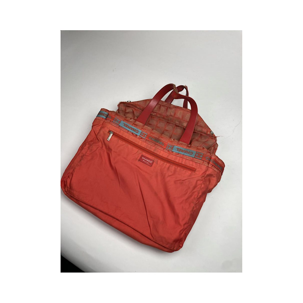 Chanel Cambon Red Polyester Handbag Size ONE SIZE - 2 Thumbnail