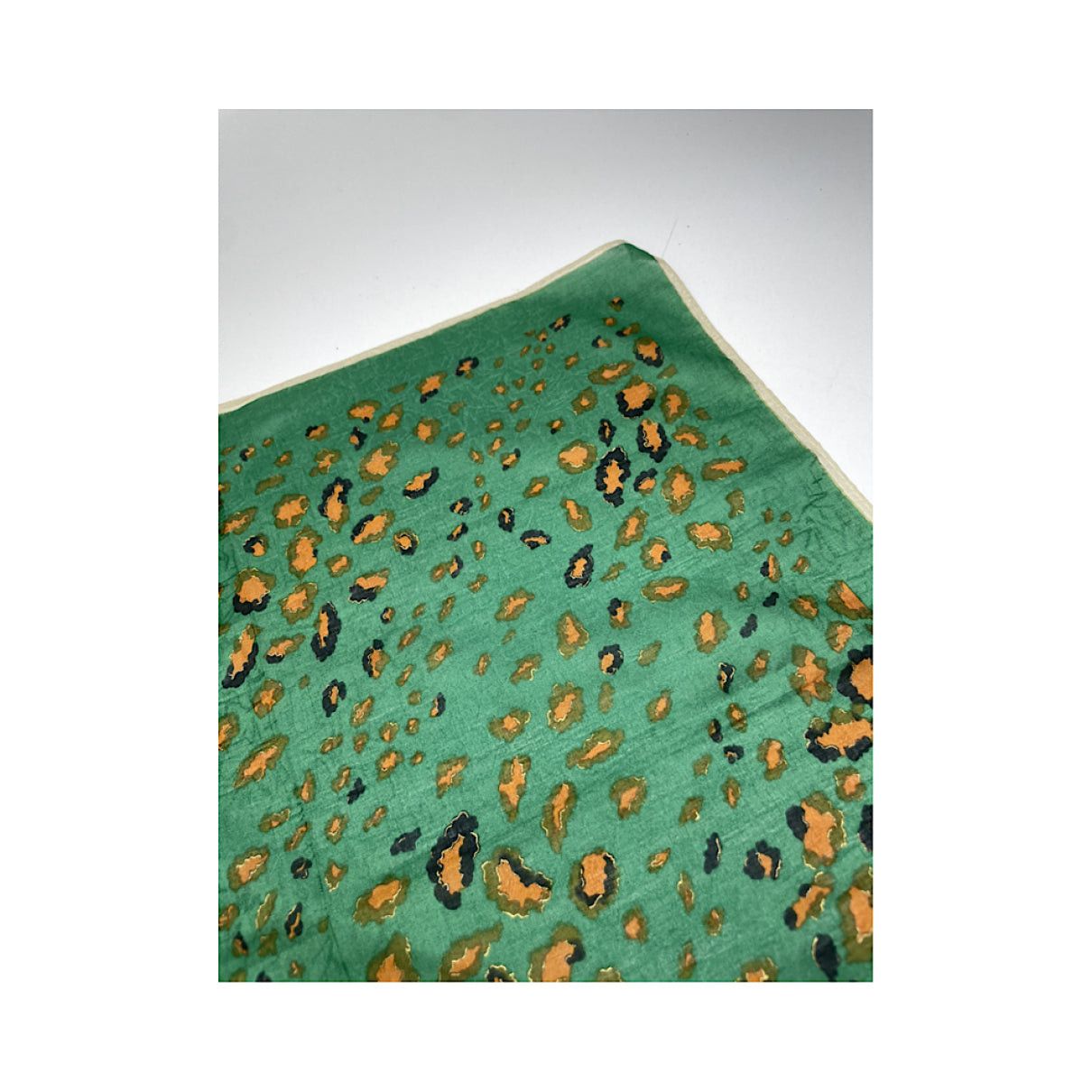 Givenchy Green Silk Scarf Size ONE SIZE - 3 Thumbnail