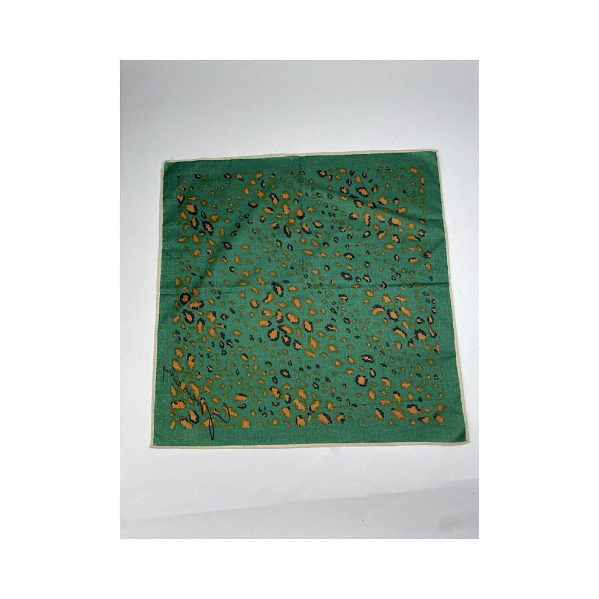 Givenchy Green Silk Scarf Size ONE SIZE - 5 Thumbnail