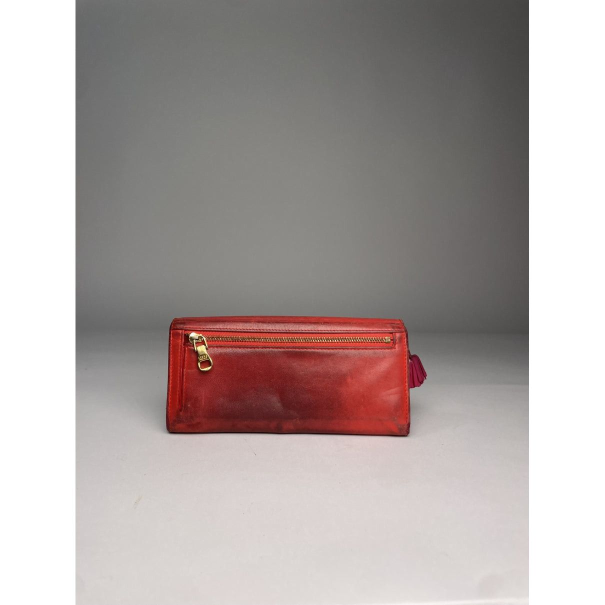 Loewe Puzzle Red Leather Wallet Size ONE SIZE - 2 Thumbnail