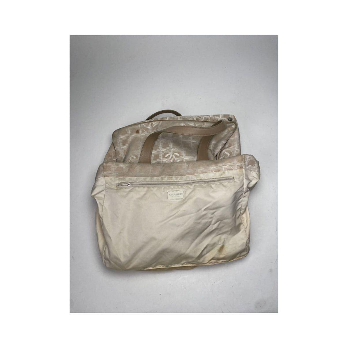Chanel Beige Polyester Handbag Size ONE SIZE - 2 Thumbnail