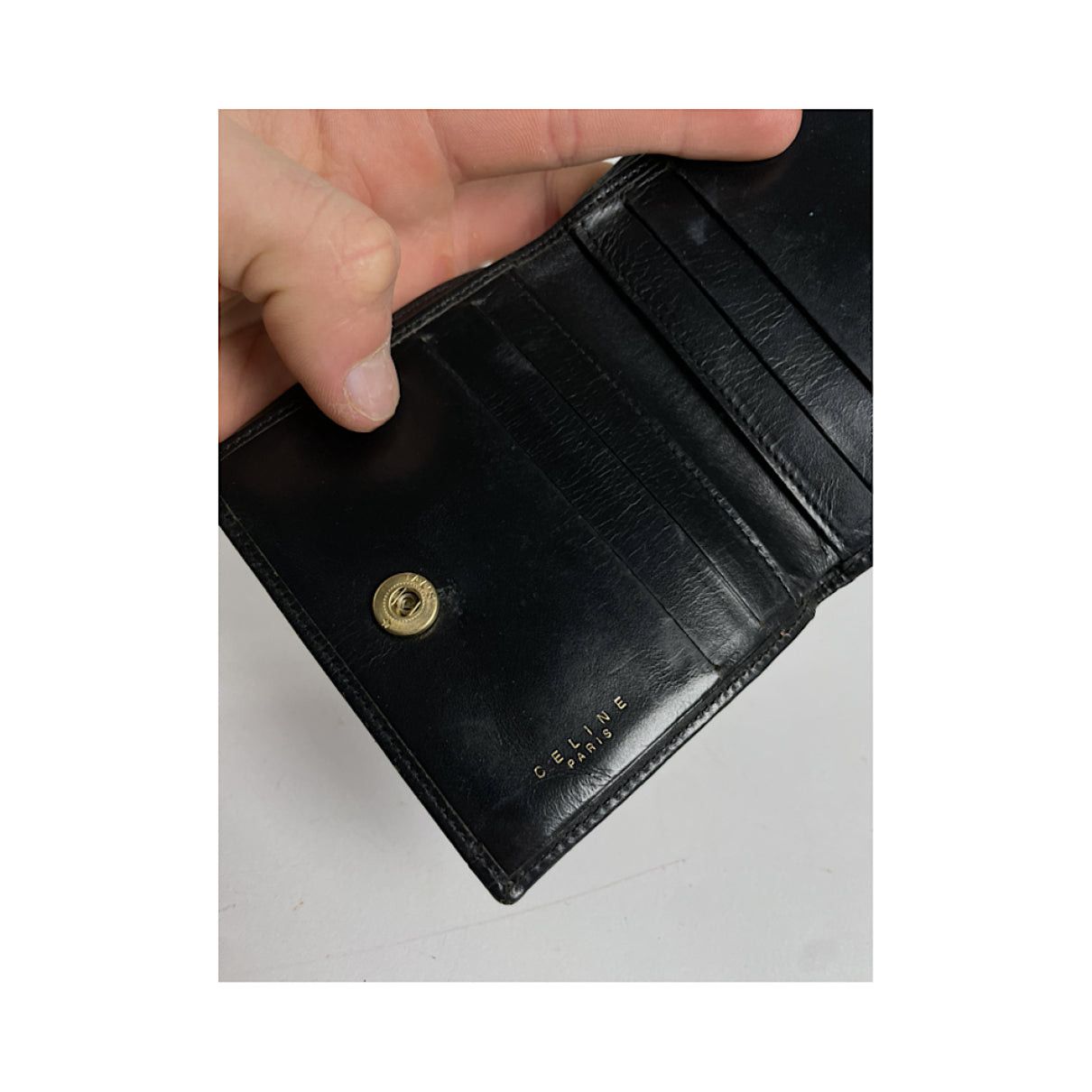 Celine Triomphe Black Leather Wallet Size ONE SIZE - 5 Thumbnail