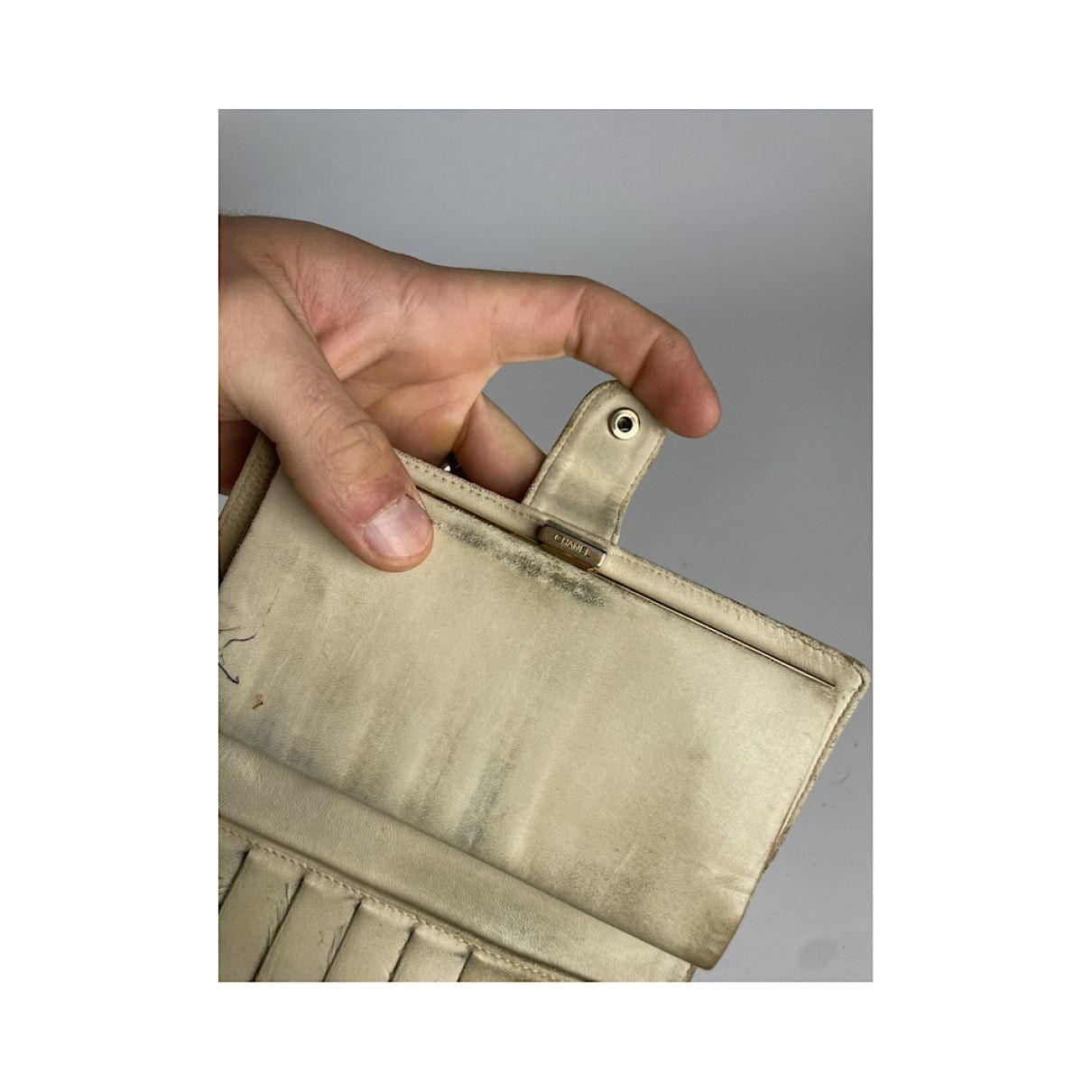 Chanel Cambon Beige Leather Wallet Size ONE SIZE - 4 Thumbnail