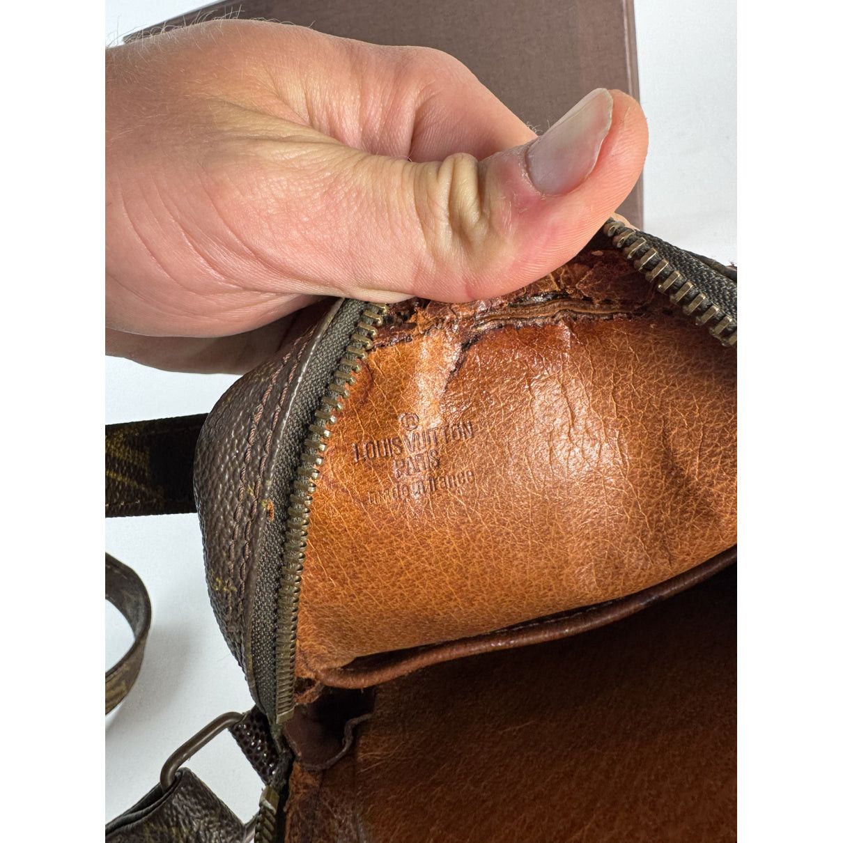 Louis Vuitton Dauphine Vintage Brown Leather Handbag Size ONE SIZE - 5 Thumbnail