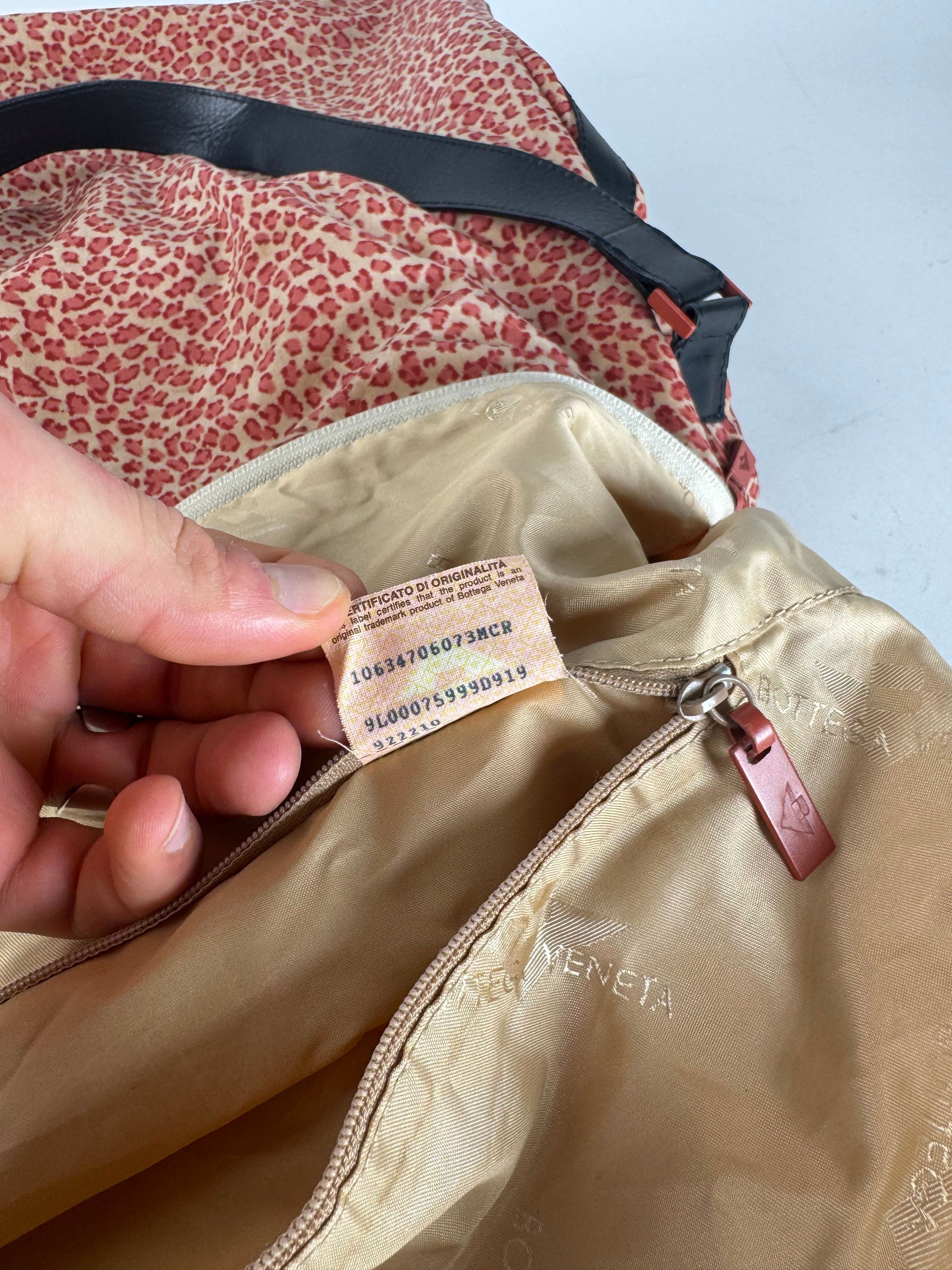 Bottega Veneta Vintage Canvas Leopard Duffel Bag Orange beige Size ONE SIZE - 3 Thumbnail