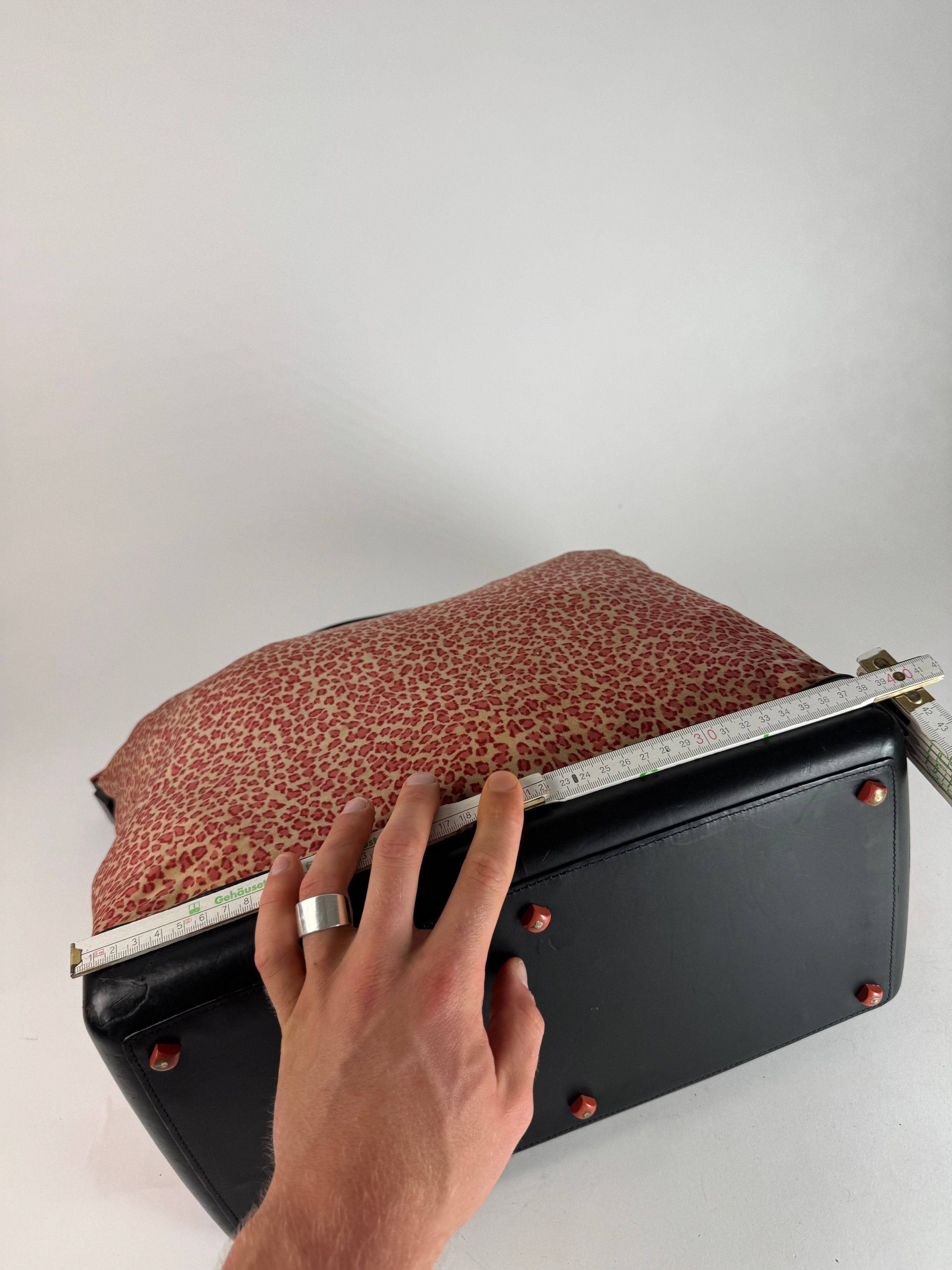 Bottega Veneta Vintage Canvas Leopard Duffel Bag Orange beige Size ONE SIZE - 14 Thumbnail