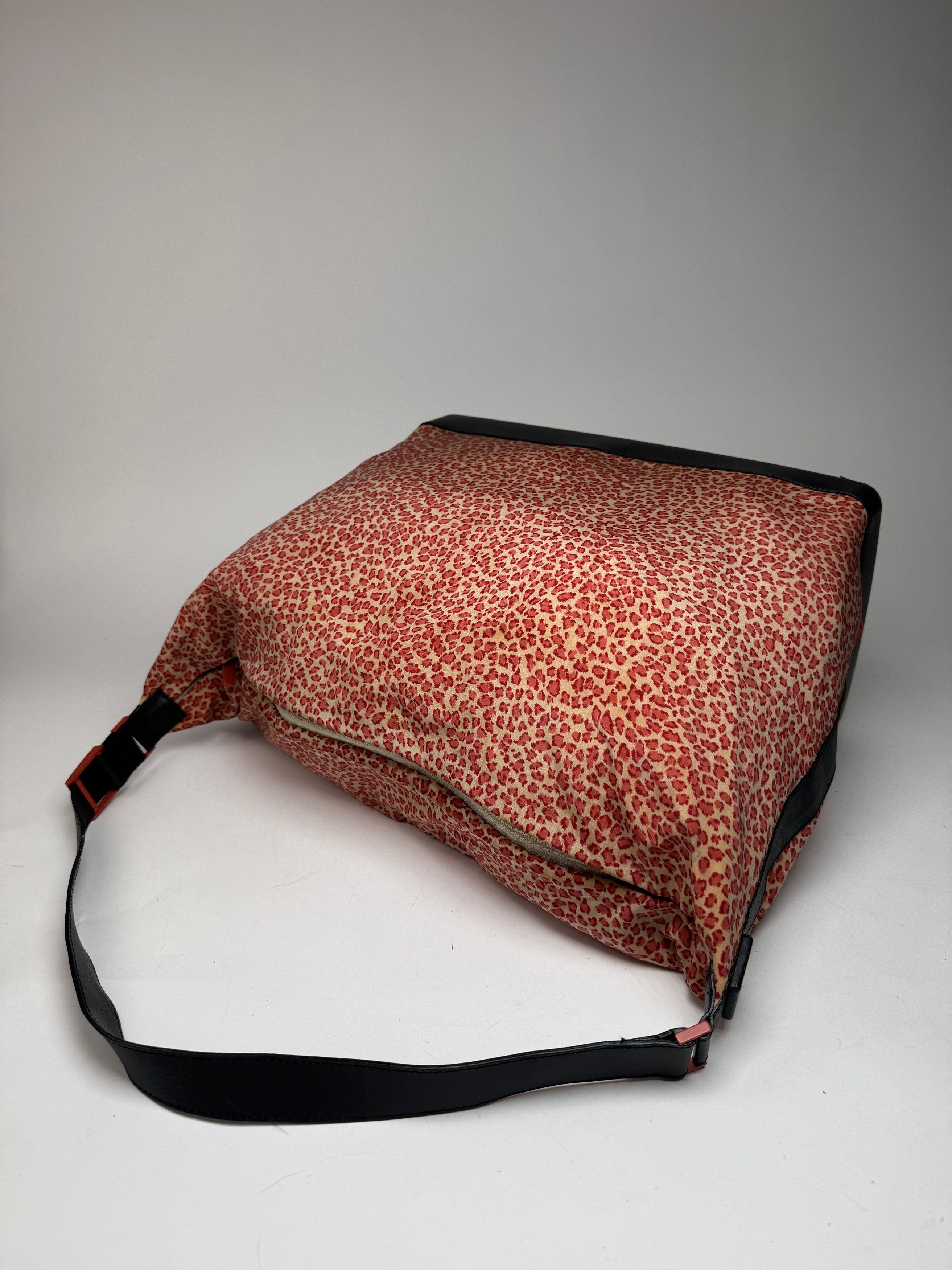 Bottega Veneta Vintage Canvas Leopard Duffel Bag Orange beige Size ONE SIZE - 11 Thumbnail