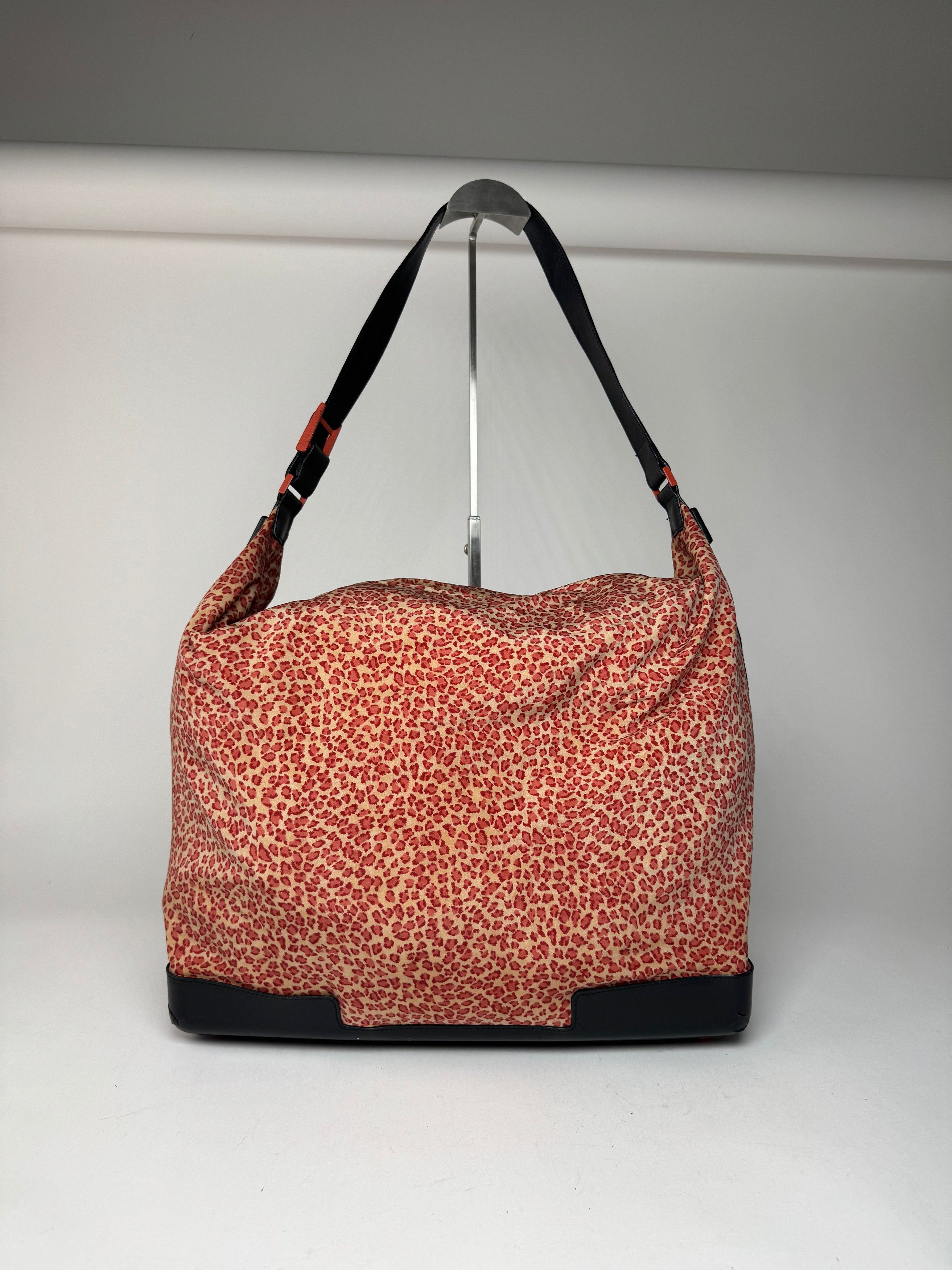Bottega Veneta Vintage Canvas Leopard Duffel Bag Orange beige Size ONE SIZE - 10 Thumbnail
