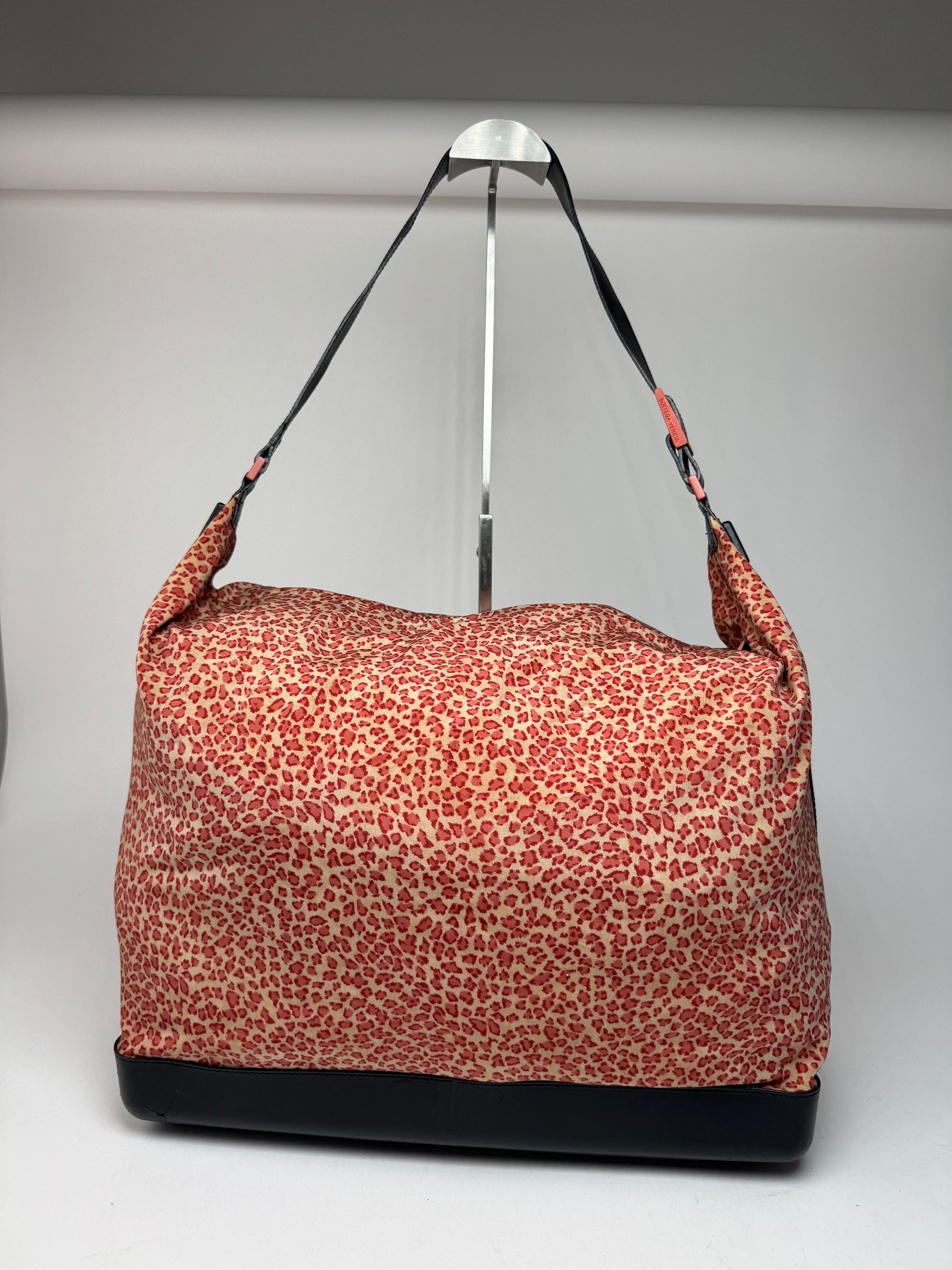 Bottega Veneta Vintage Canvas Leopard Duffel Bag Orange beige Size ONE SIZE - 5 Thumbnail