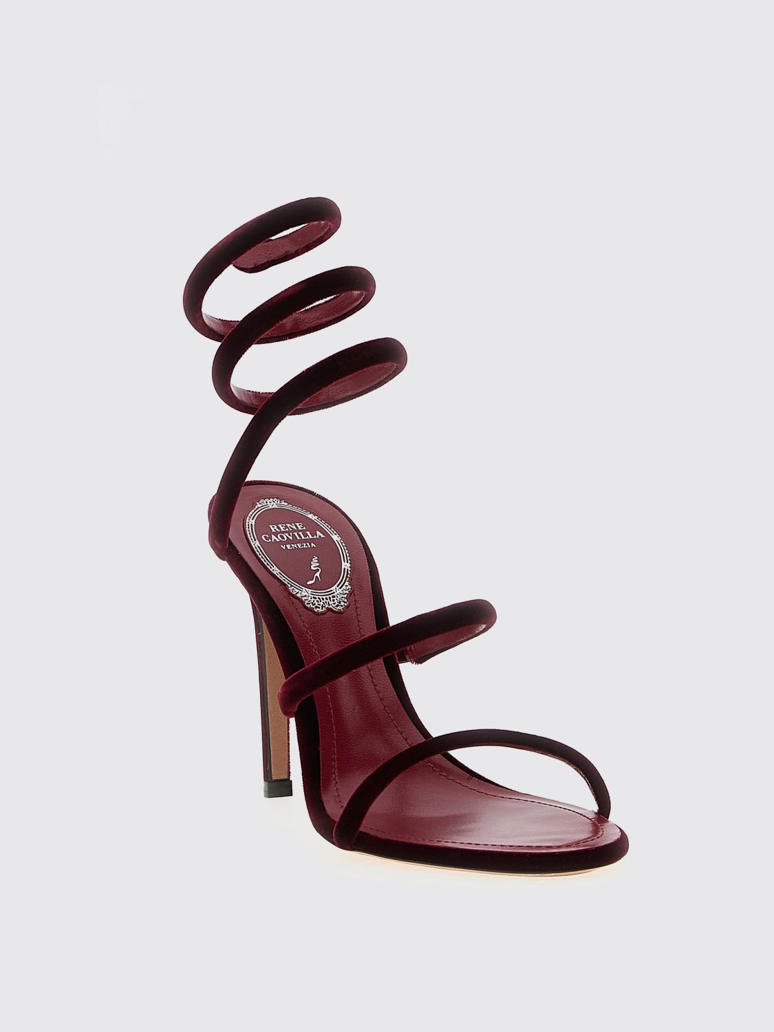 Rene Caovilla Rene Caovilla Heeled Sandals Woman Burgundy Size US 9.5 / IT 39.5 - 2 Thumbnail
