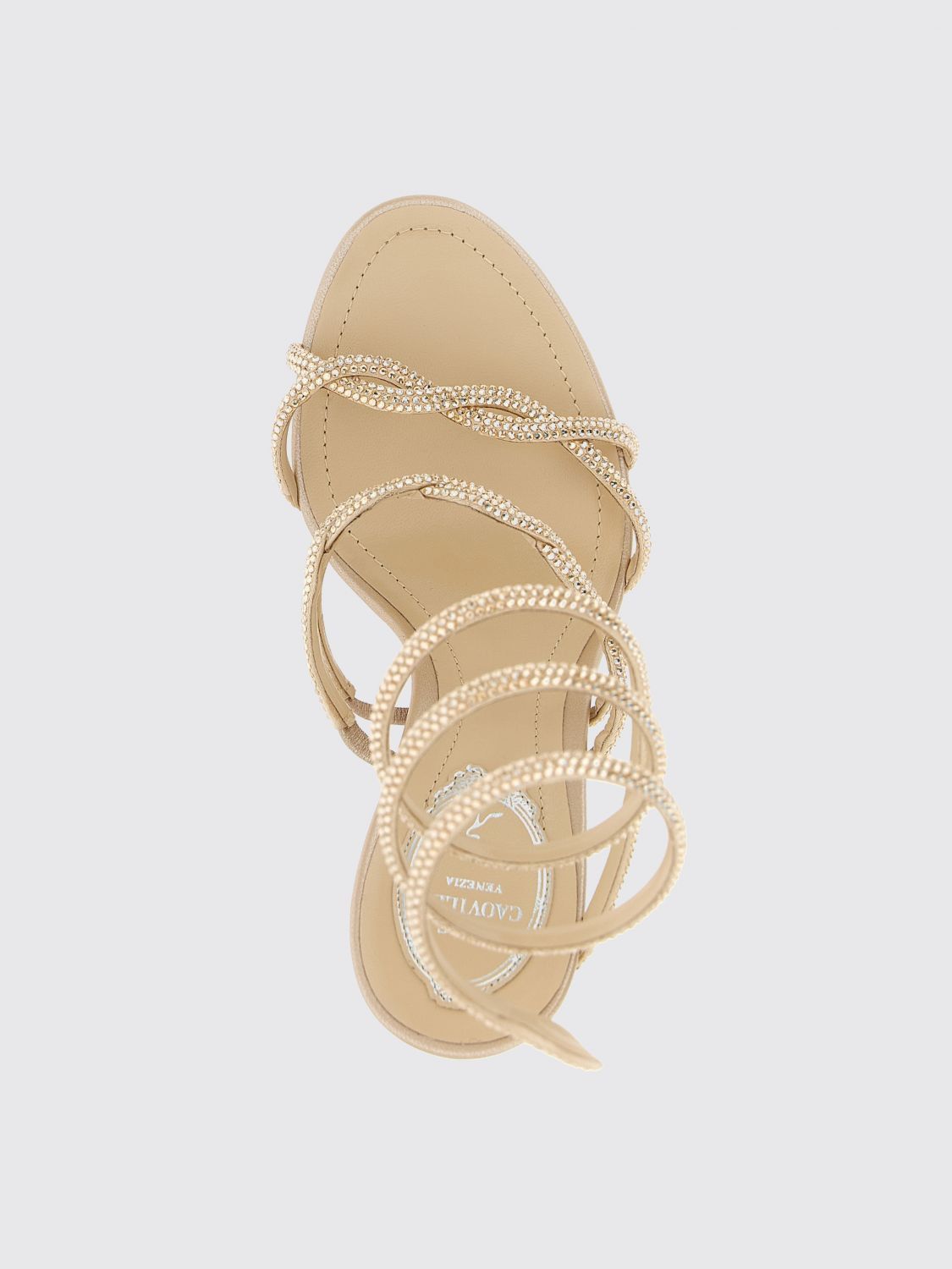 Rene Caovilla Rene Caovilla Heeled Sandals Woman Beige Size US 8.5 / IT 38.5 - 4 Thumbnail
