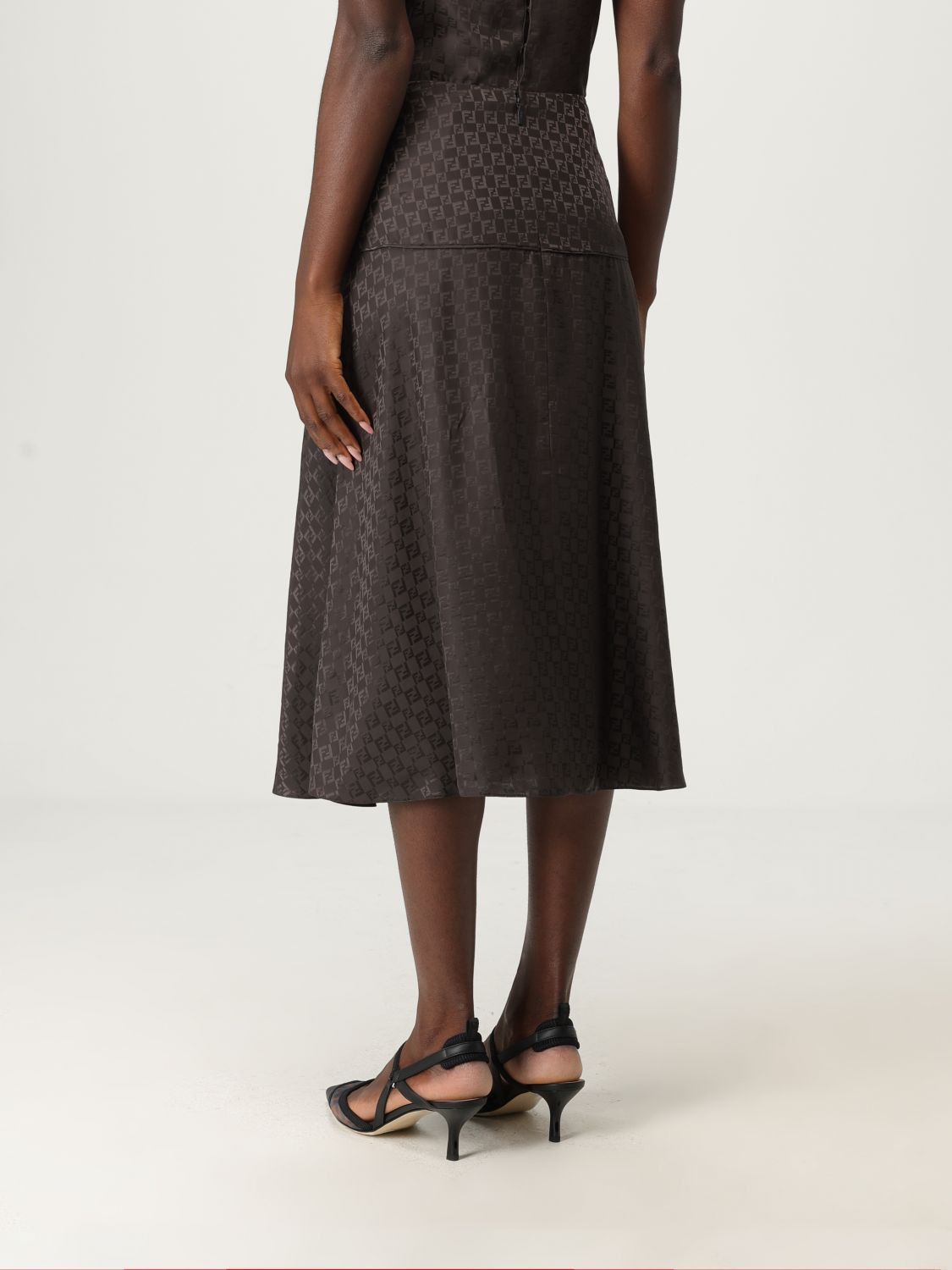 Fendi Fendi Skirt Woman Brown Size 28" / US 6 / IT 42 - 3 Thumbnail