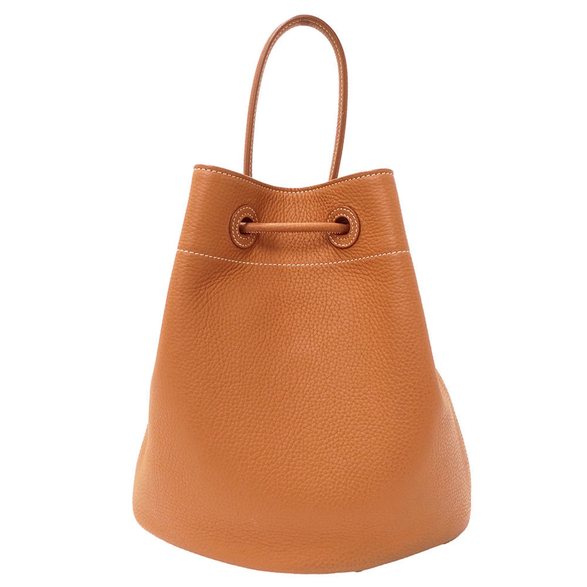 Burberry Women's TB Bucket Bag, 2-Way Leather Handbag/Shoulder Brown