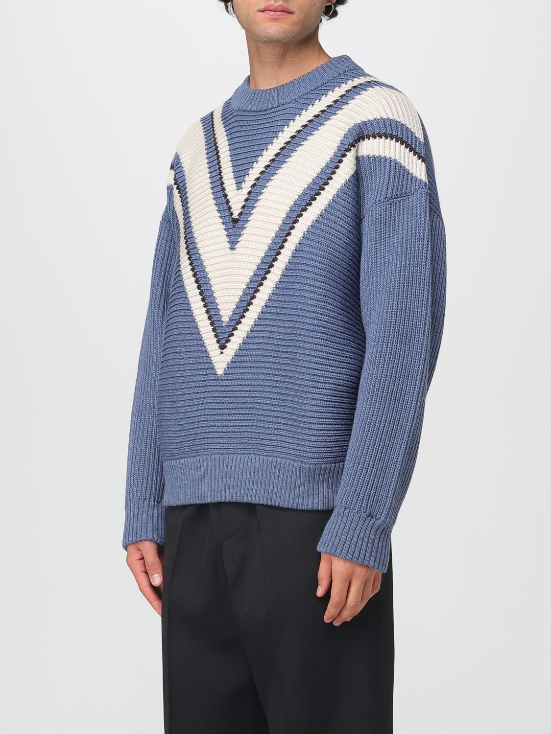 Golden Goose Golden Goose Sweater Men Gnawed Blue Size US S / EU 44-46 / 1 - 4 Thumbnail