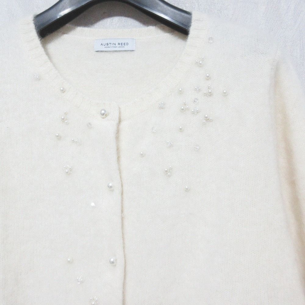 Other Other Austin Reed Racoon Knit Cardigan Natural Material Tops 1585-52523 Size ONE SIZE - 3 Thumbnail