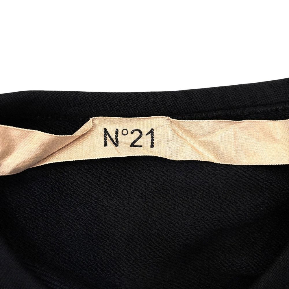 Other Other N°21 Long Sleeve Logo Print Sweatshirt Cotton Sweatshirts & Hoodies Size ONE SIZE - 7 Thumbnail