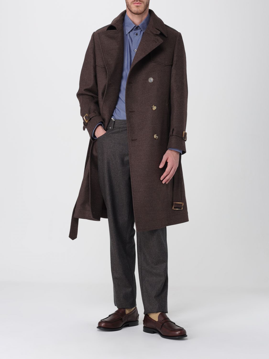 Brunello Cucinelli Brunello Cucinelli Jacket Men Brown Size US M / EU 48-50 / 2 - 2 Thumbnail