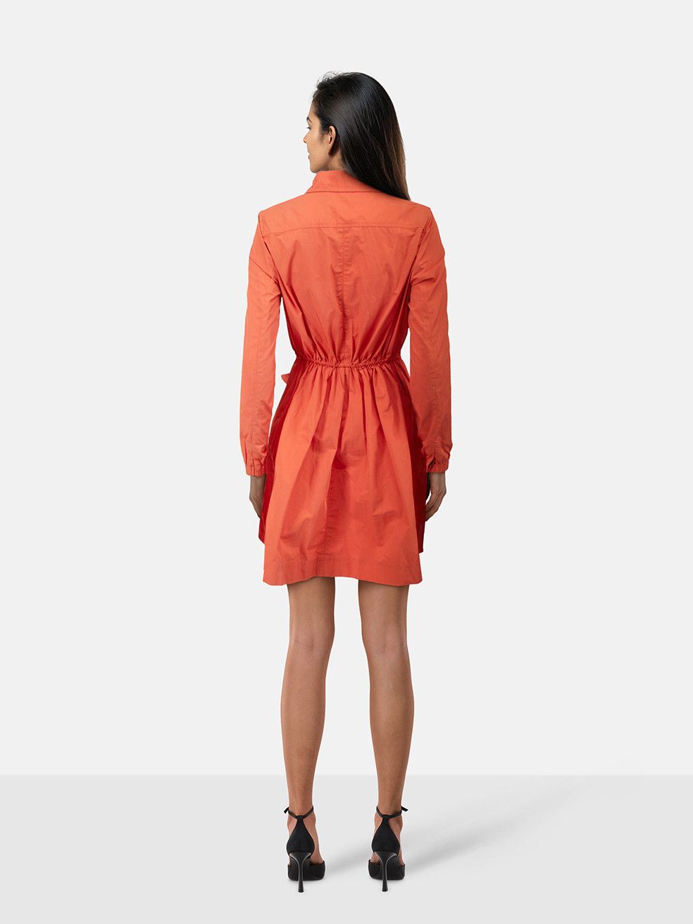 Halston Heritage Orange Parka Coat Size M / US 6-8 / IT 42-44 - 2 Thumbnail