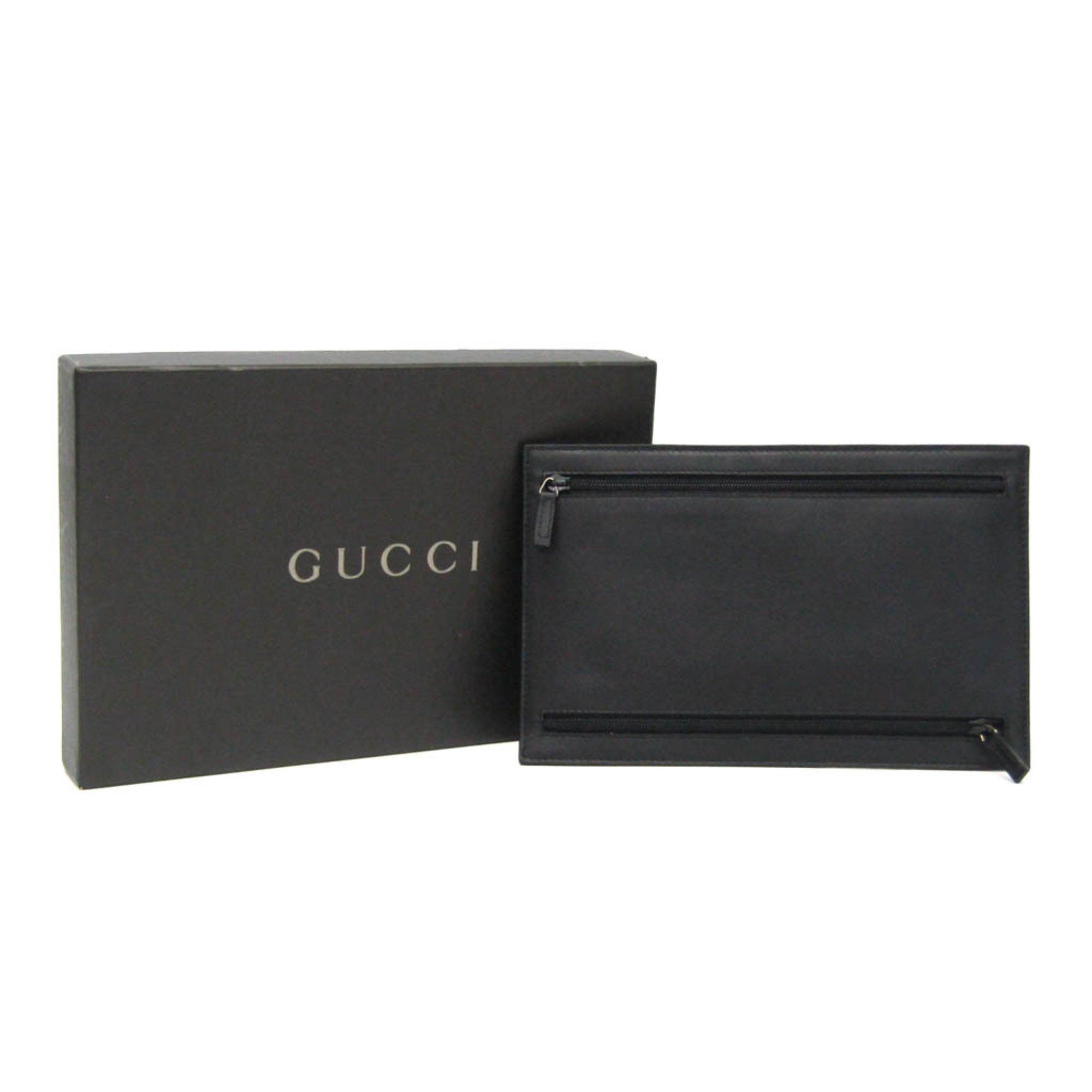 Gucci Gucci 030 2067 1604 Multi-purpose Pouch Men,Women Leather Pouch Black Size ONE SIZE - 2 Thumbnail