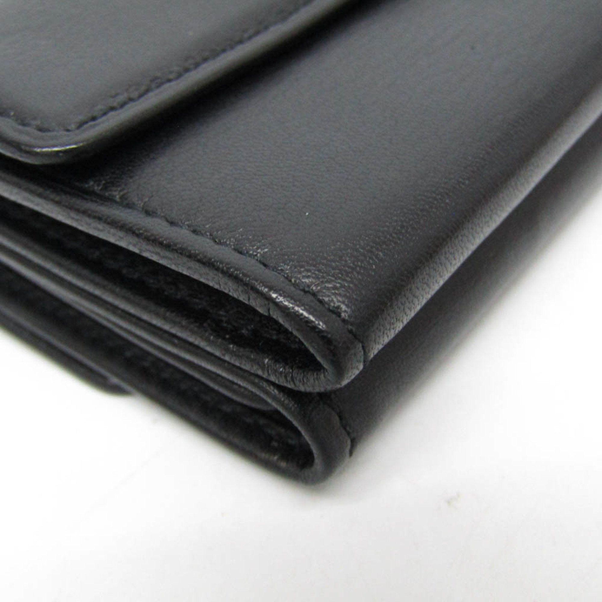 Bvlgari Bvlgari Four-fold Mini Wallet Men,Women Leather Coin Purse/coin Case Black Size ONE SIZE - 6 Thumbnail