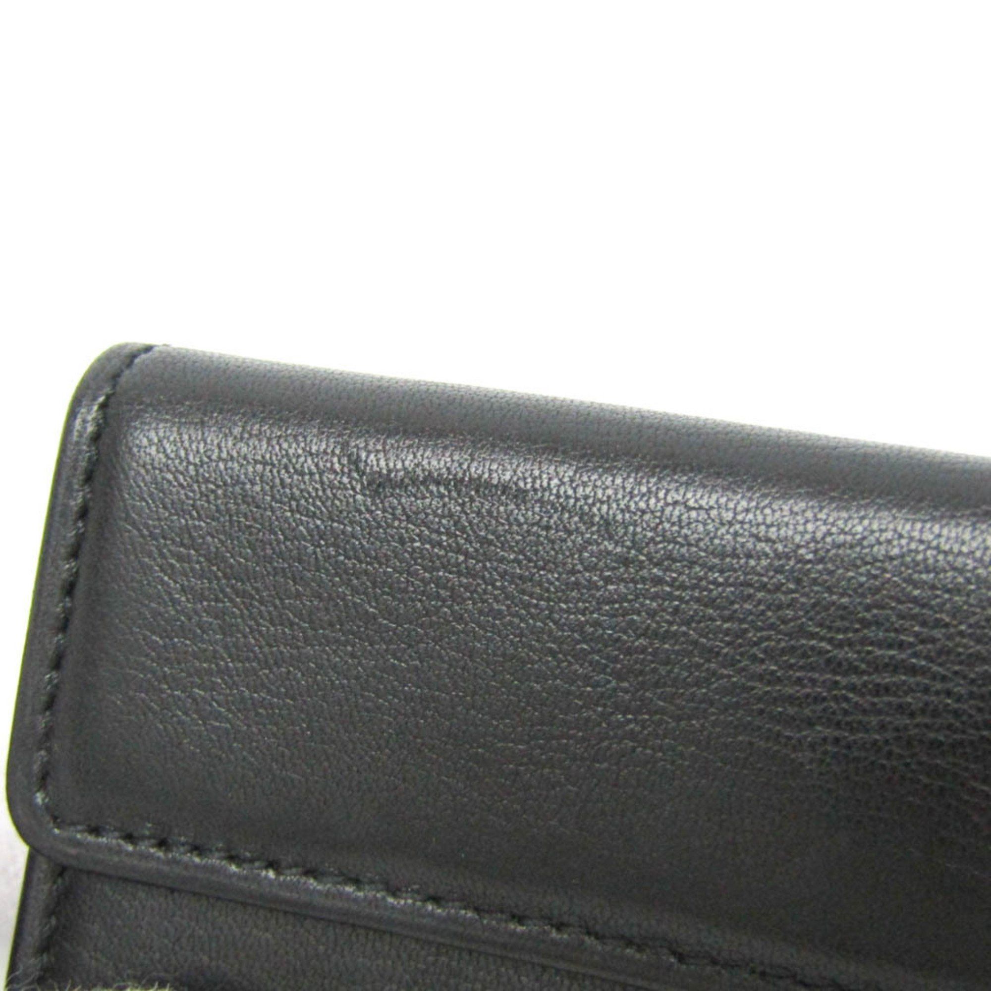 Bvlgari Bvlgari Four-fold Mini Wallet Men,Women Leather Coin Purse/coin Case Black Size ONE SIZE - 9 Thumbnail