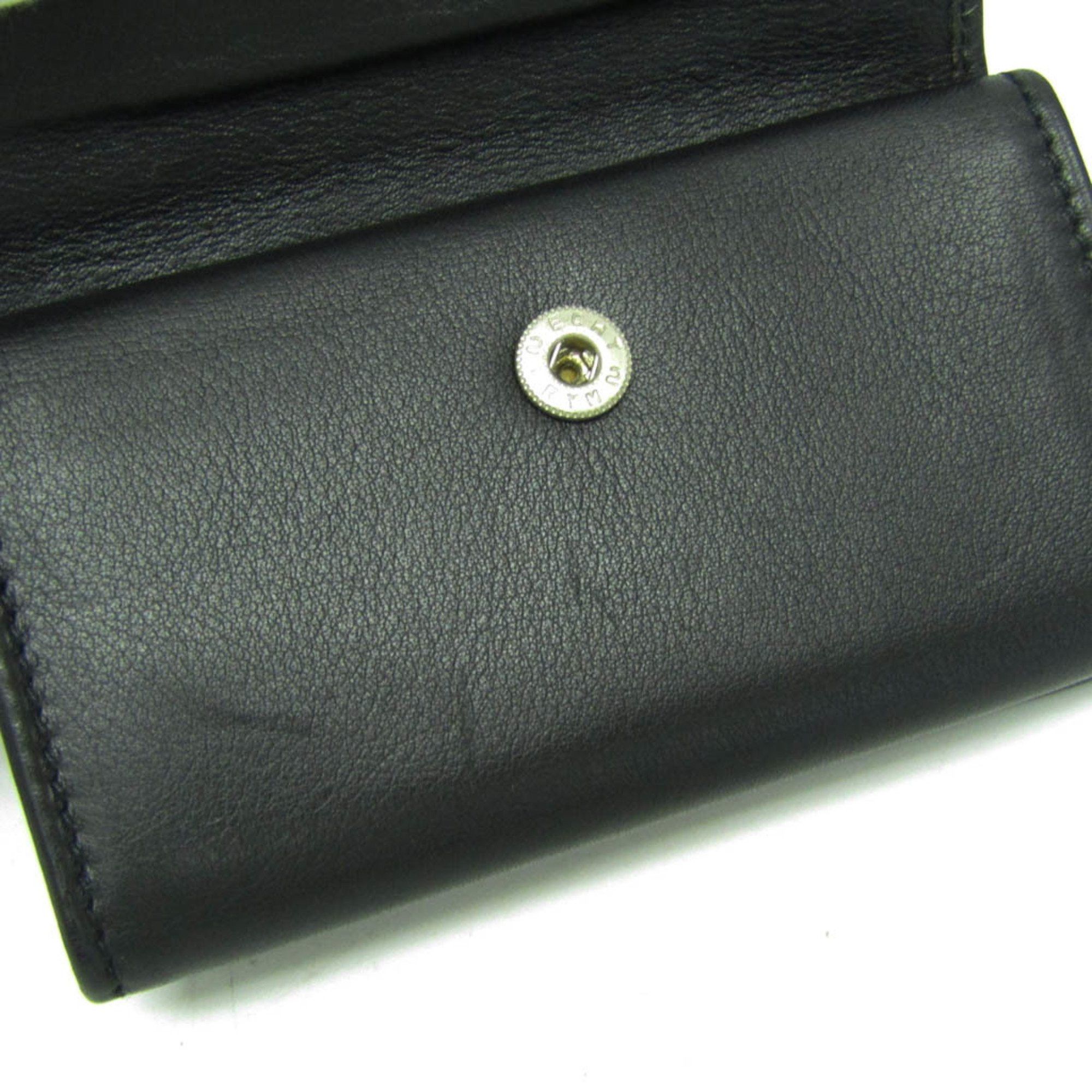 Bvlgari Bvlgari Four-fold Mini Wallet Men,Women Leather Coin Purse/coin Case Black Size ONE SIZE - 10 Thumbnail