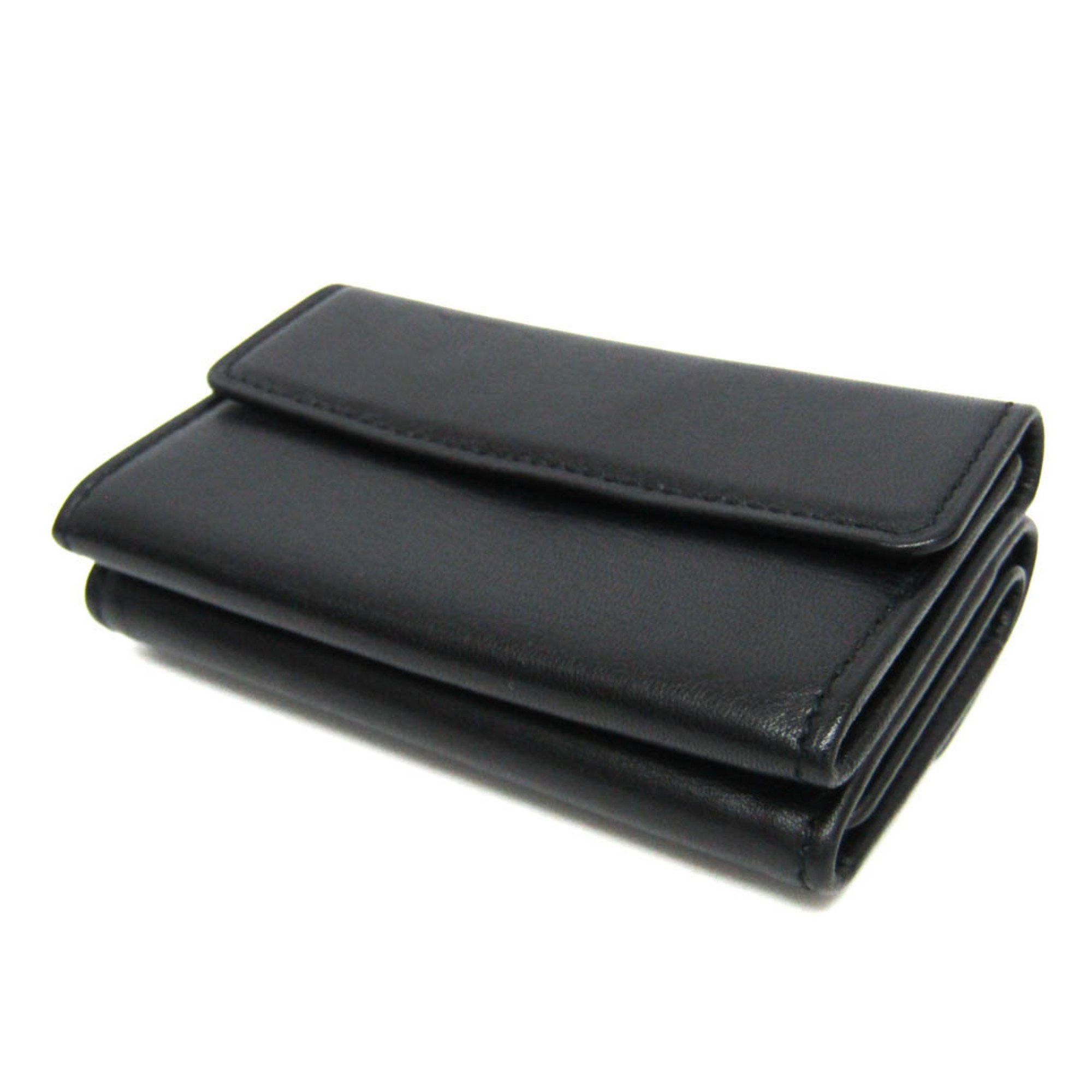Bvlgari Bvlgari Four-fold Mini Wallet Men,Women Leather Coin Purse/coin Case Black Size ONE SIZE - 3 Thumbnail