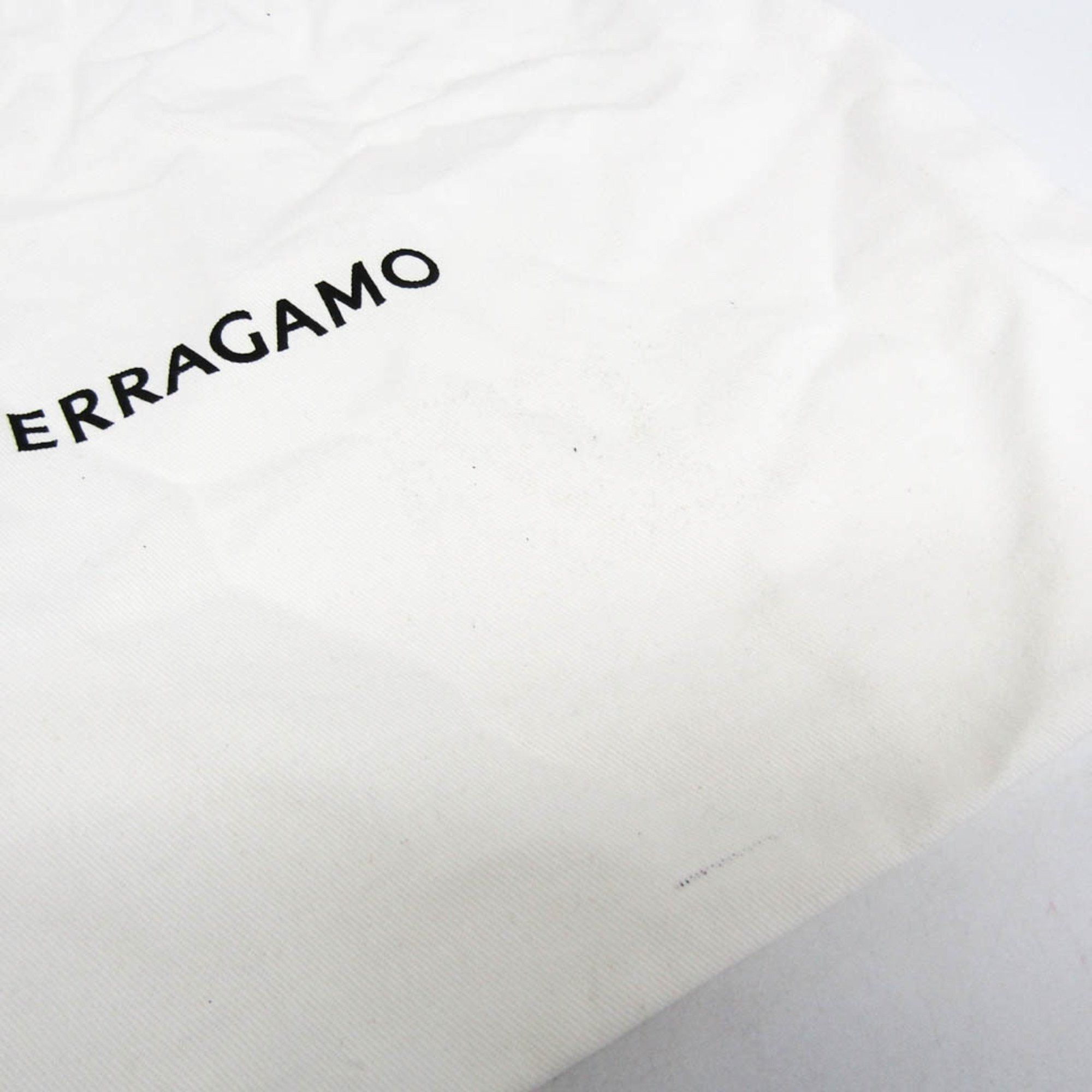 Salvatore Ferragamo Salvatore Ferragamo Logo EE-24 1638 Men,Women Leather,Cotton Pouch Beige,Black Size ONE SIZE - 13 Thumbnail