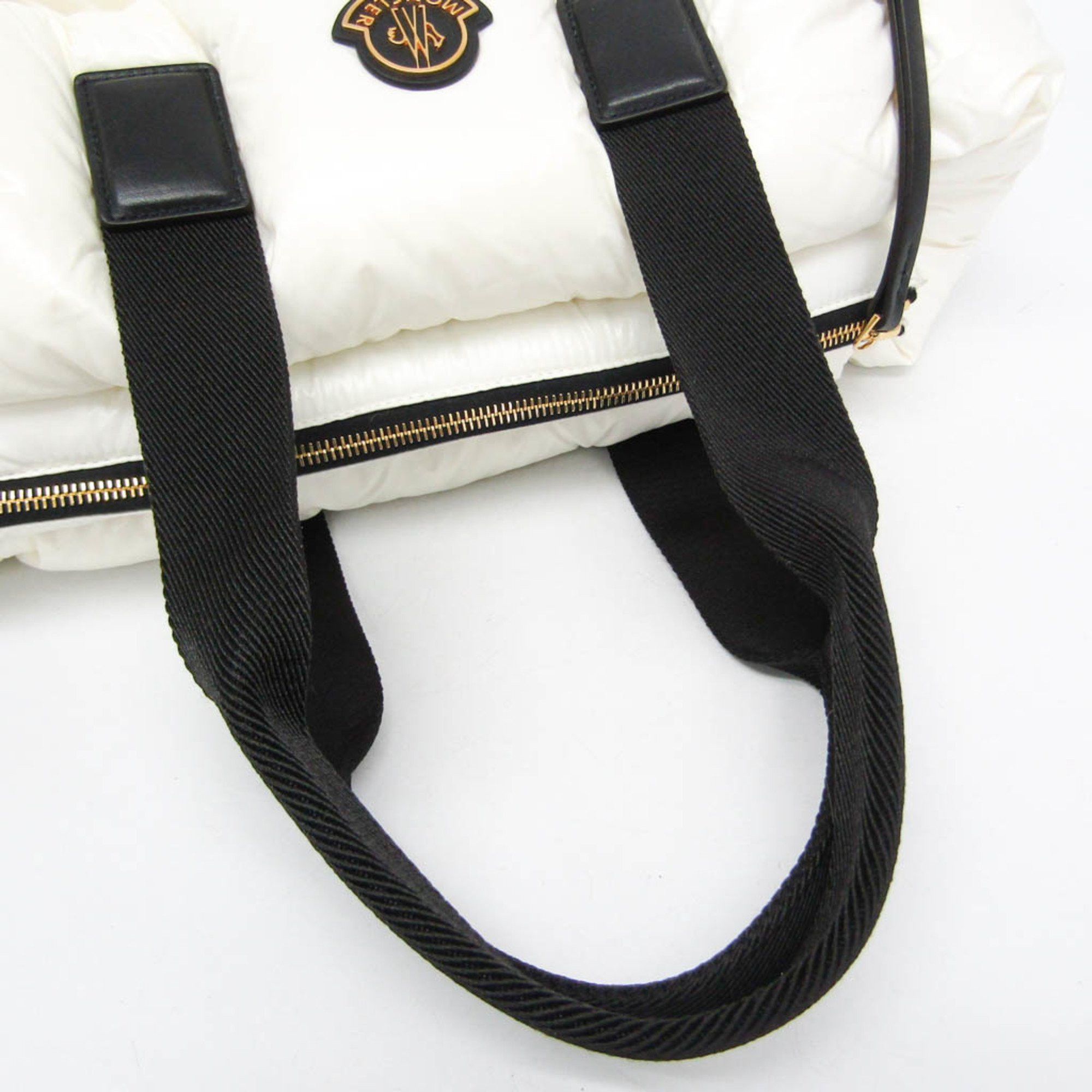 Moncler Moncler CARADOC H209B5D00005 M2176 Women's Nylon Handbag,Tote Bag Black,White Size ONE SIZE - 7 Thumbnail