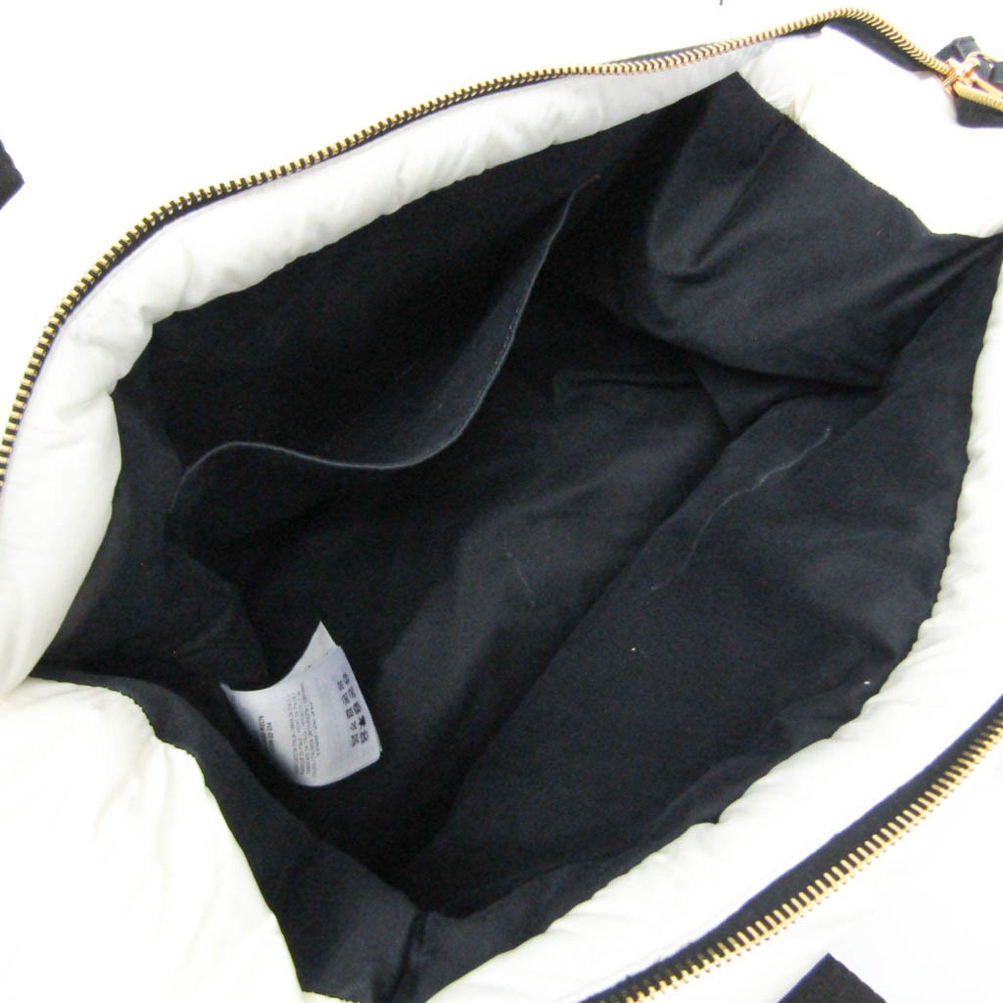 Moncler Moncler CARADOC H209B5D00005 M2176 Women's Nylon Handbag,Tote Bag Black,White Size ONE SIZE - 4 Thumbnail