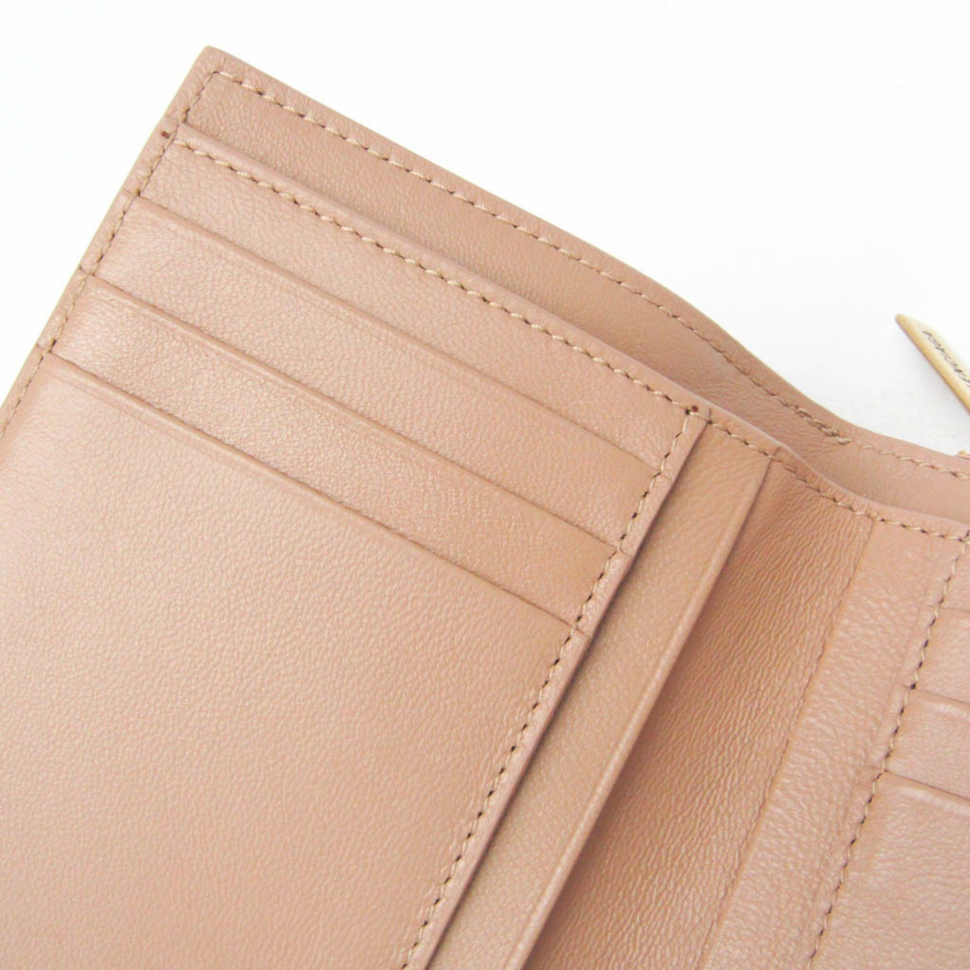 Balenciaga Balenciaga Envelope Compact Wallet 753762 Men,Women Leather Wallet (tri-fold) Pink Beige Size ONE SIZE - 9 Thumbnail
