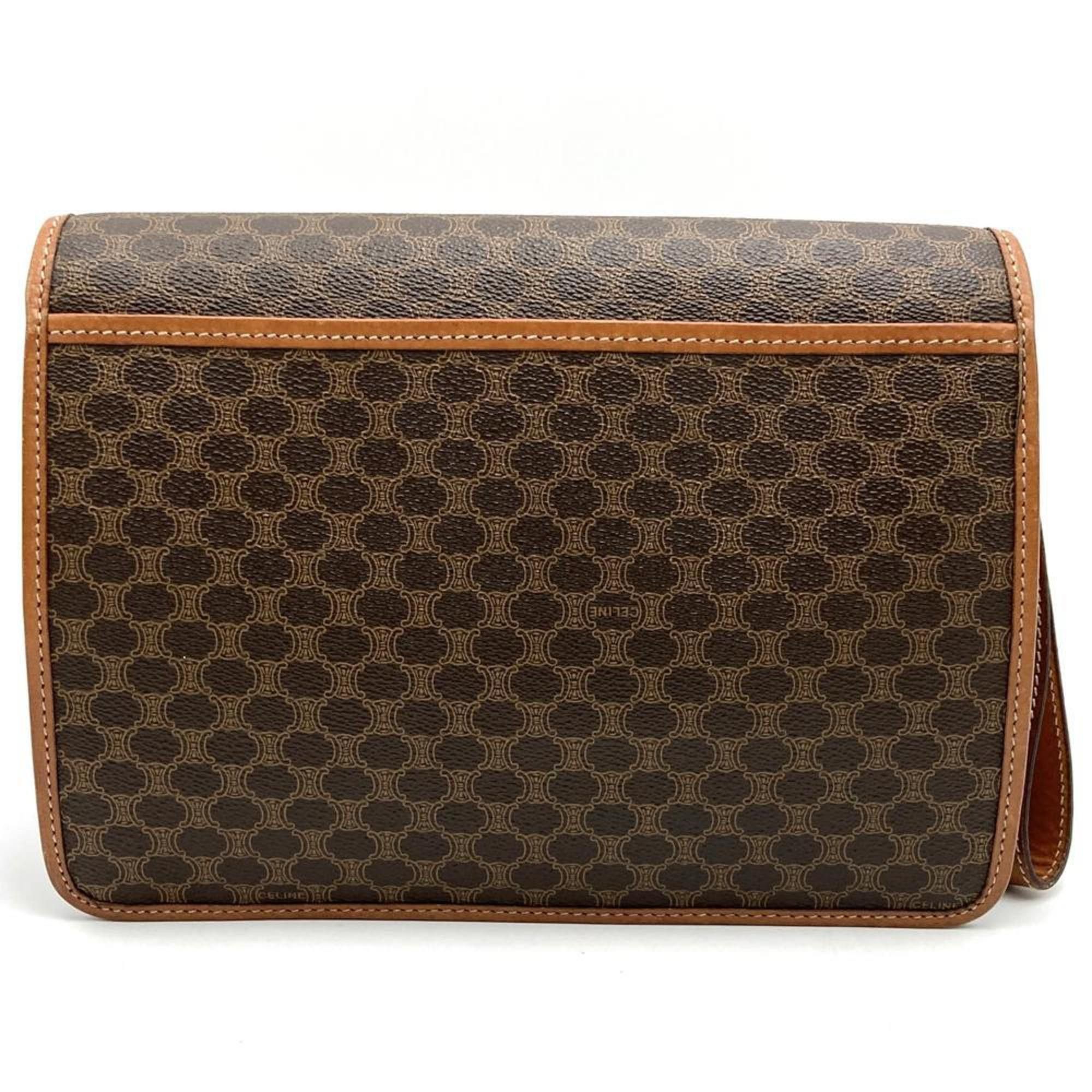 Celine CELINE M08 Second Bag, Macadam Brown Clutch Bag for Men and Women Size ONE SIZE - 2 Thumbnail