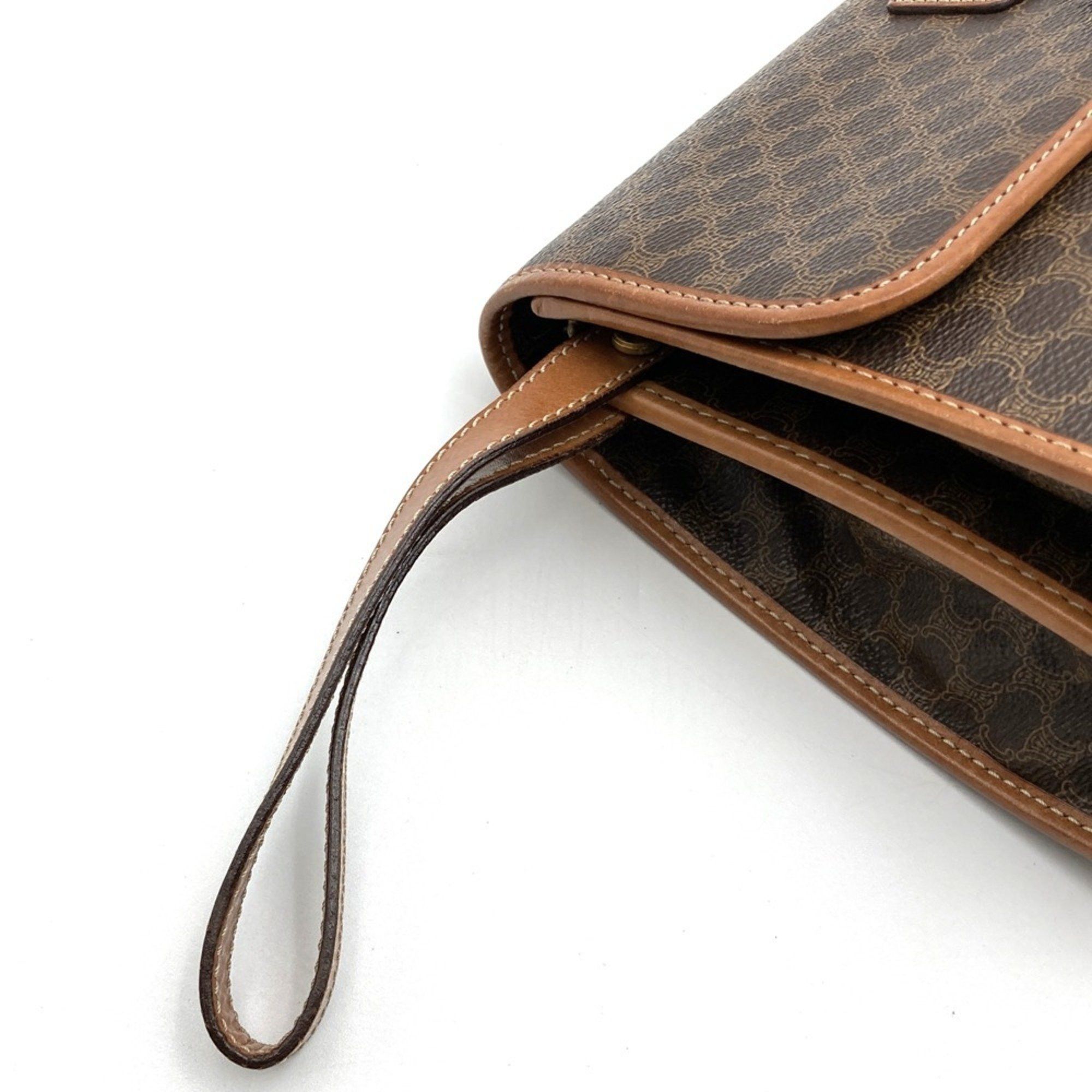 Celine CELINE M08 Second Bag, Macadam Brown Clutch Bag for Men and Women Size ONE SIZE - 5 Thumbnail