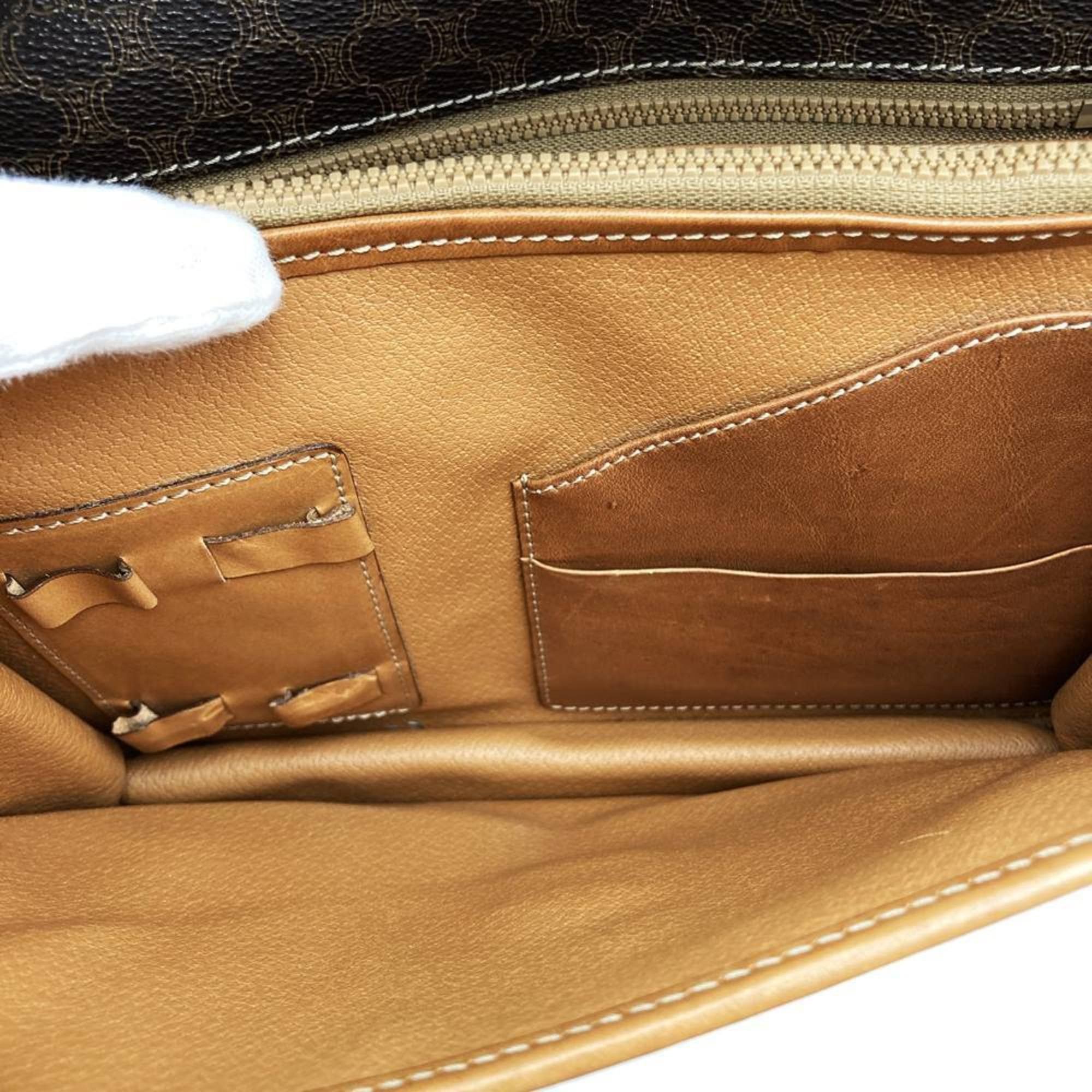 Celine CELINE M08 Second Bag, Macadam Brown Clutch Bag for Men and Women Size ONE SIZE - 7 Thumbnail
