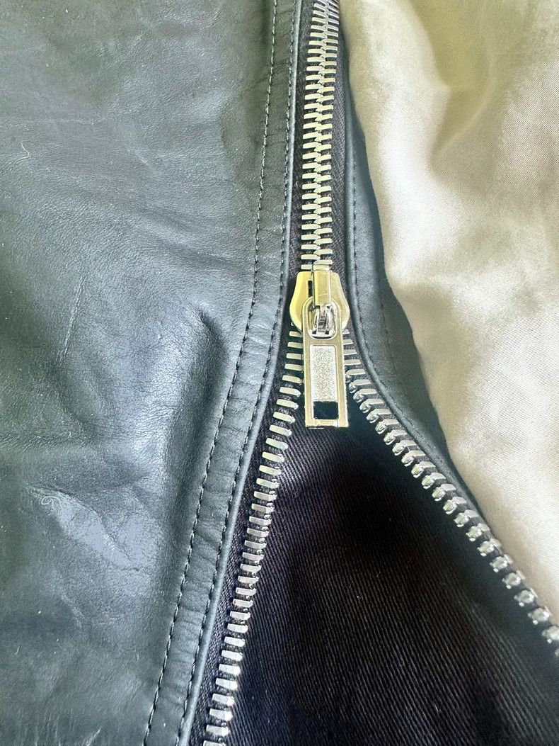 Rick Owens Rick Owens Leather Flared Zip Pants - dmc Size US 27 - 3 Thumbnail
