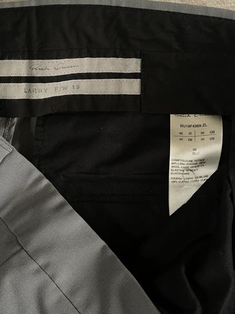 Rick Owens Rick Owens Gray Cropped Dress Pants - dmc Size US 32 / EU 48 - 2 Thumbnail