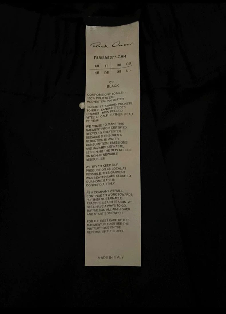 Rick Owens Rick Owens Black Cargo Jogger Pants - dmc Size US 32 / EU 48 - 3 Thumbnail
