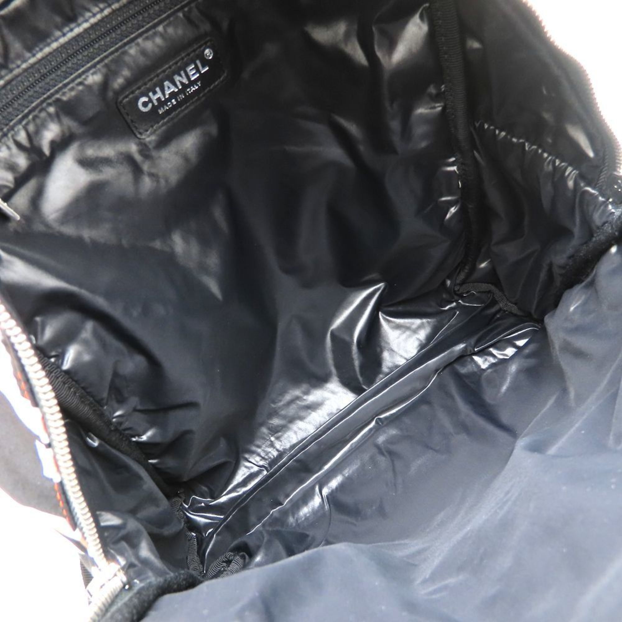 Chanel CHANEL Matelasse Neon Backpack in Nylon and Leather, Ivory, Black, Pink, 352631 Size ONE SIZE - 6 Thumbnail