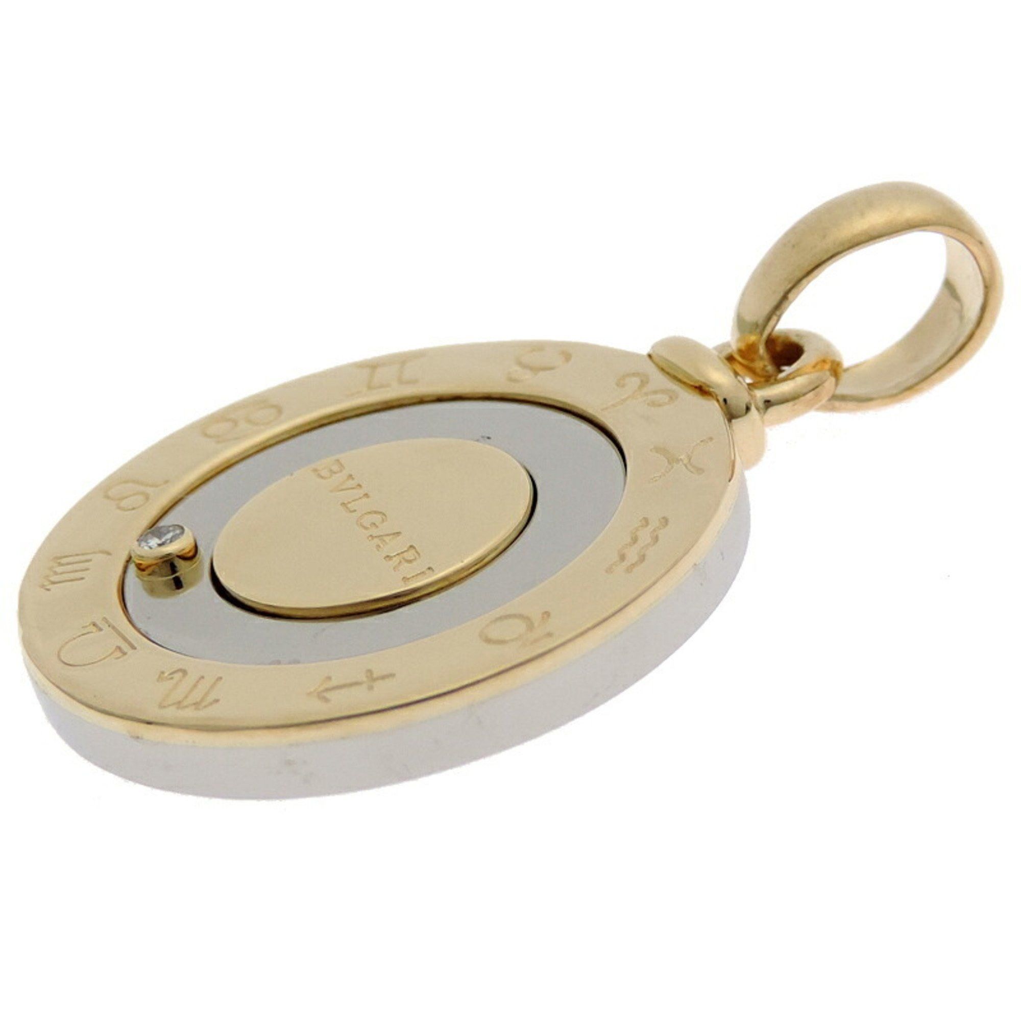 Bvlgari Bvlgari Stainless Steel Diamond Men,Women Pendant (Yellow) Size ONE SIZE - 3 Thumbnail