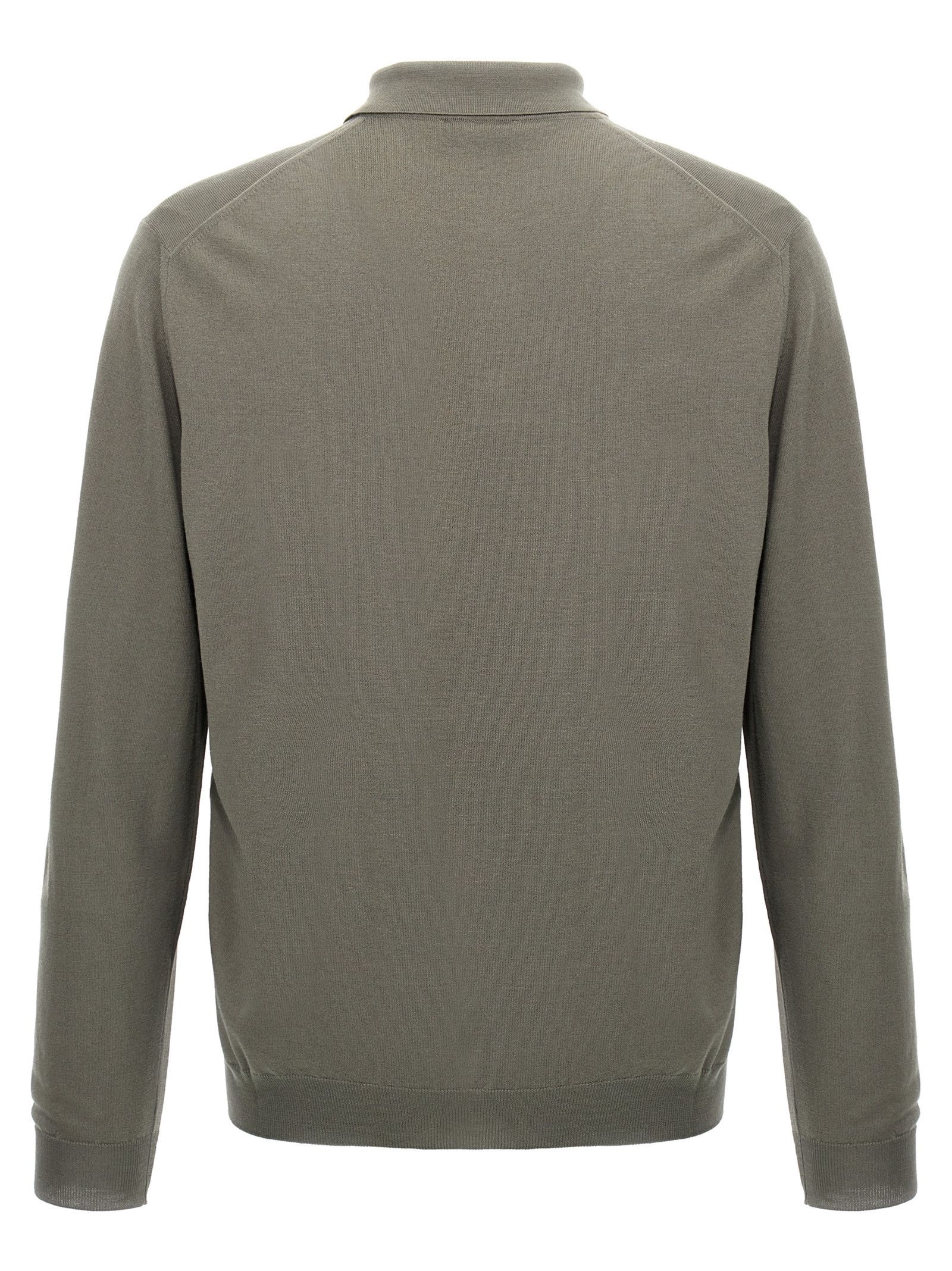 Zanone Wool Polo Shirt Size US L / EU 52-54 / 3 - 2 Thumbnail