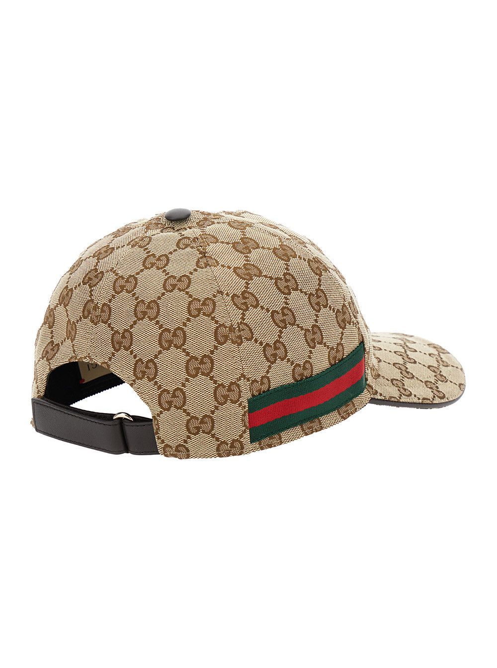 Gucci Beige Baseball Cap with Web Detail on the Side in GG Canvas for Men Size ONE SIZE - 2 Thumbnail
