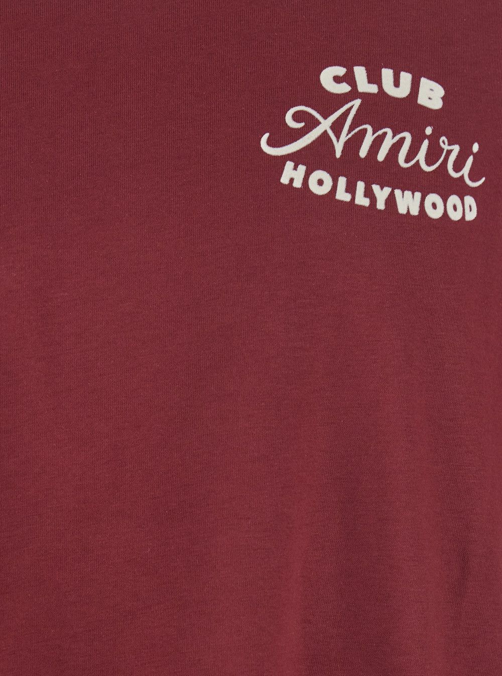Amiri Bordeaux Crewneck T-Shirt with Logo Lettering on the Front and Maxi Logo Print on the Rear in Cotton Man Size US M / EU 48-50 / 2 - 3 Thumbnail