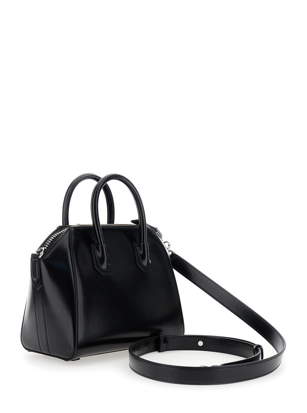 Givenchy Black Small Handbag 'Antigona' with Laminated Logo in Leather for Women Size ONE SIZE - 3 Thumbnail