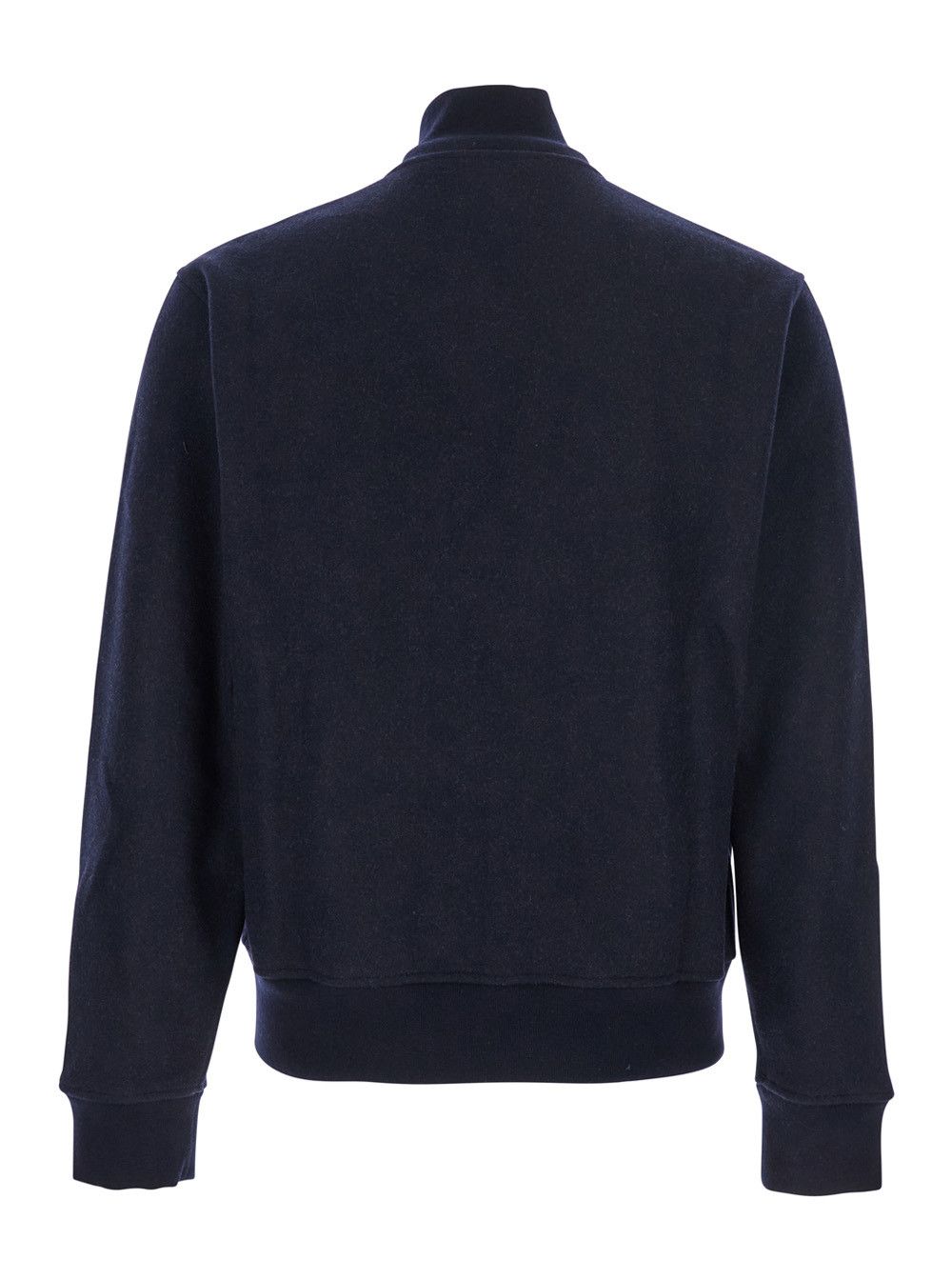 Givenchy Blue Jacket with High Neck and Logo Patch on the Front in Wool and Cashmere Blend Man Size US M / EU 48-50 / 2 - 2 Thumbnail