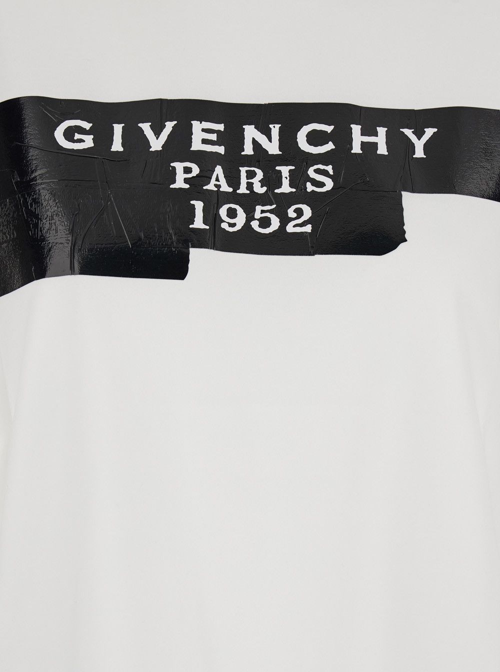 Givenchy White T-Shirt with Lettering Logo on the Front in Cotton Woman Size L / US 10 / IT 46 - 3 Thumbnail